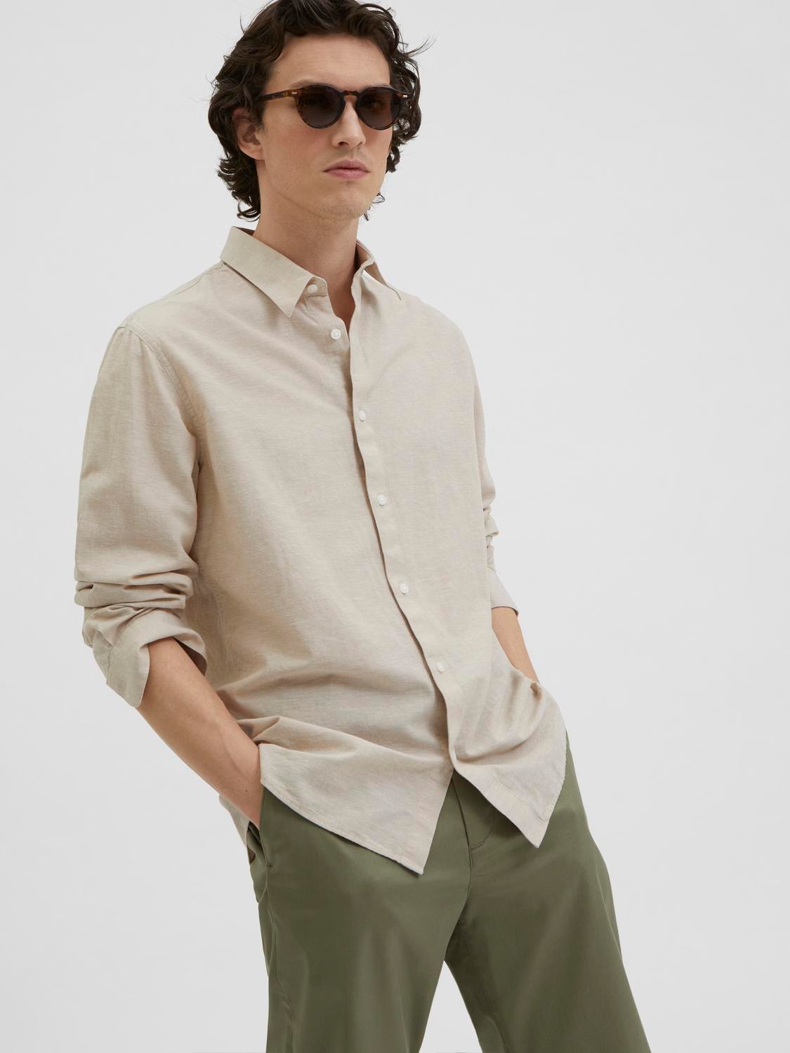 SELECTED Langarmhemd »SLHSLIMSUN LS SHIRT CLASSIC D«