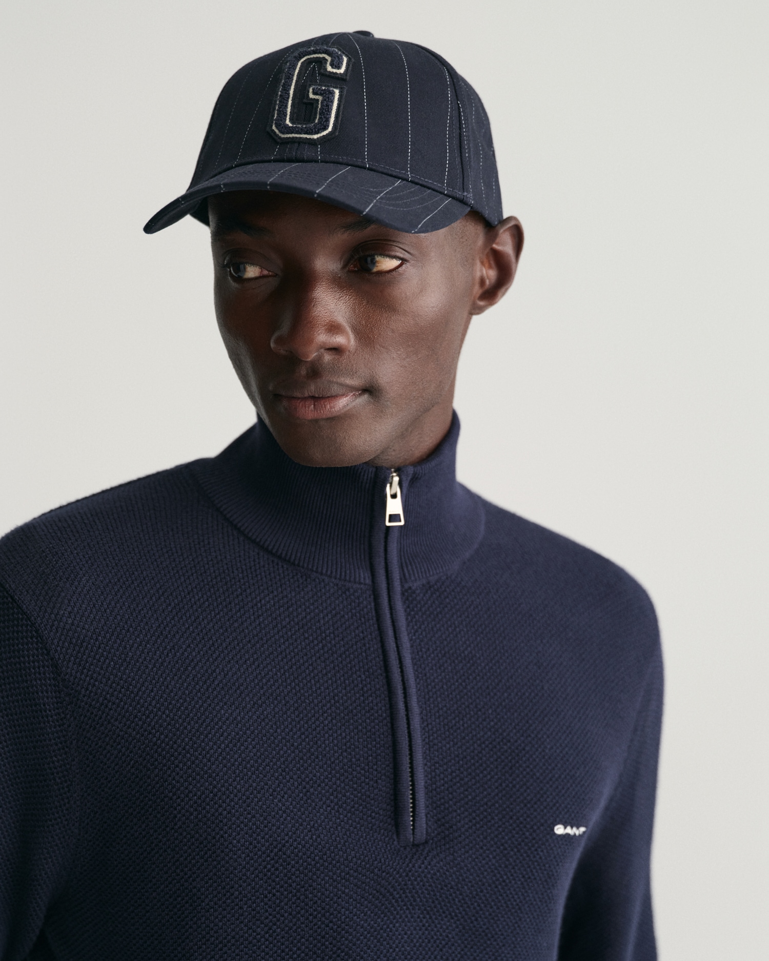 Gant Troyer »COTTON PIQUE HALF ZIP«, mit Piqué-Struktur