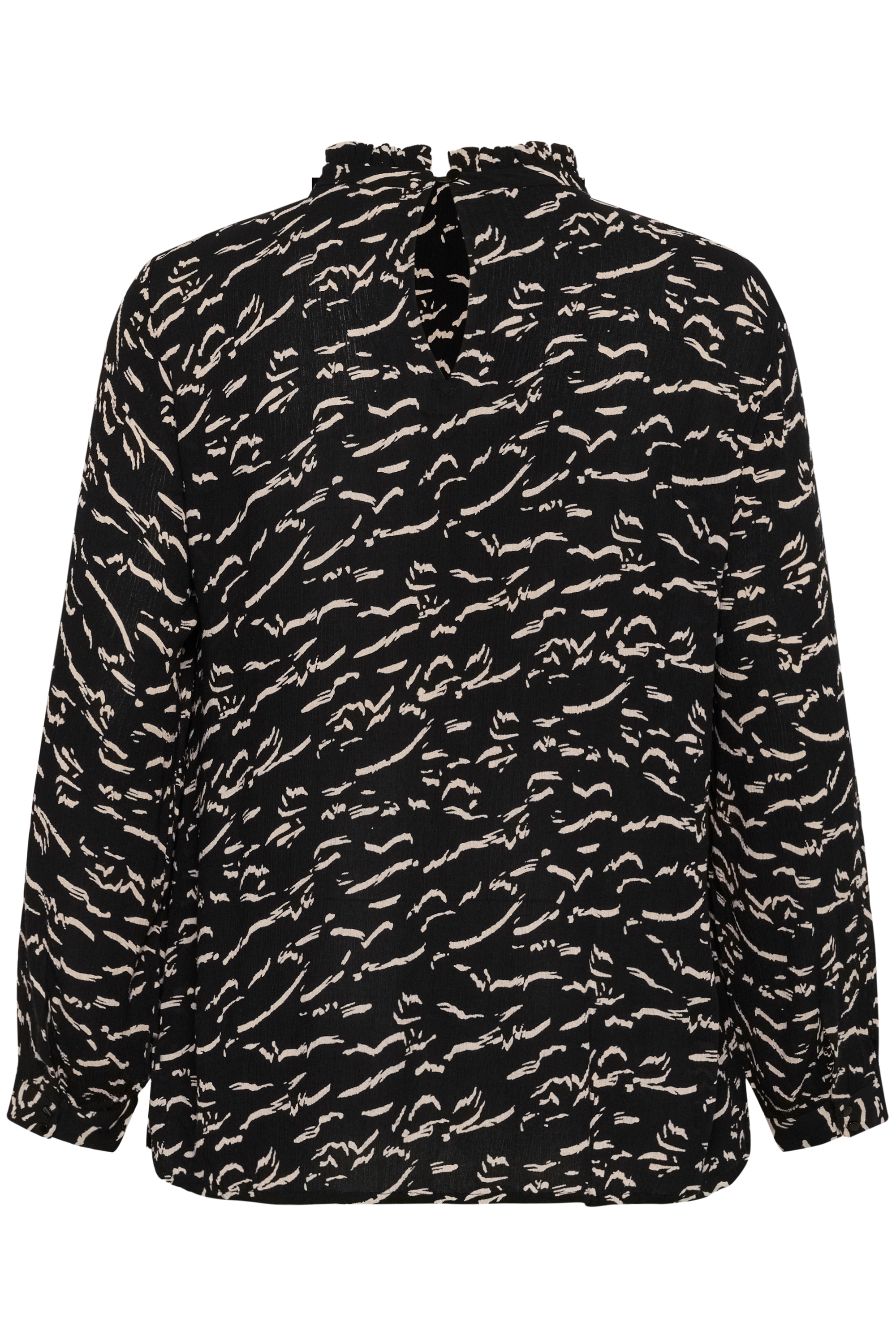 KAFFE Curve Langarmbluse »Damen Bluse langarm KClune«