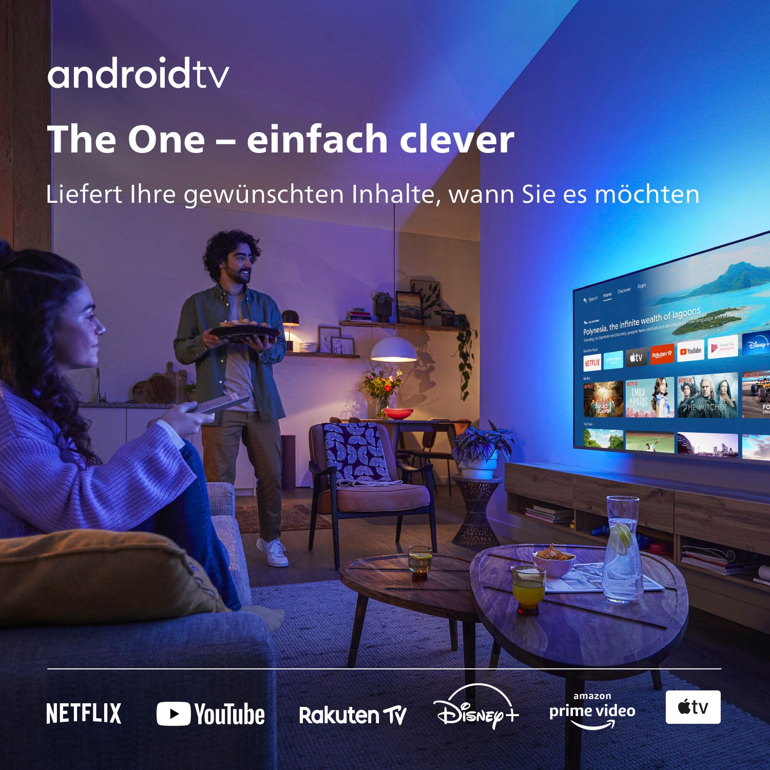 Philips LED-Fernseher »50PUS8507/12«, 4K Ultra HD, Smart-TV-Android TV