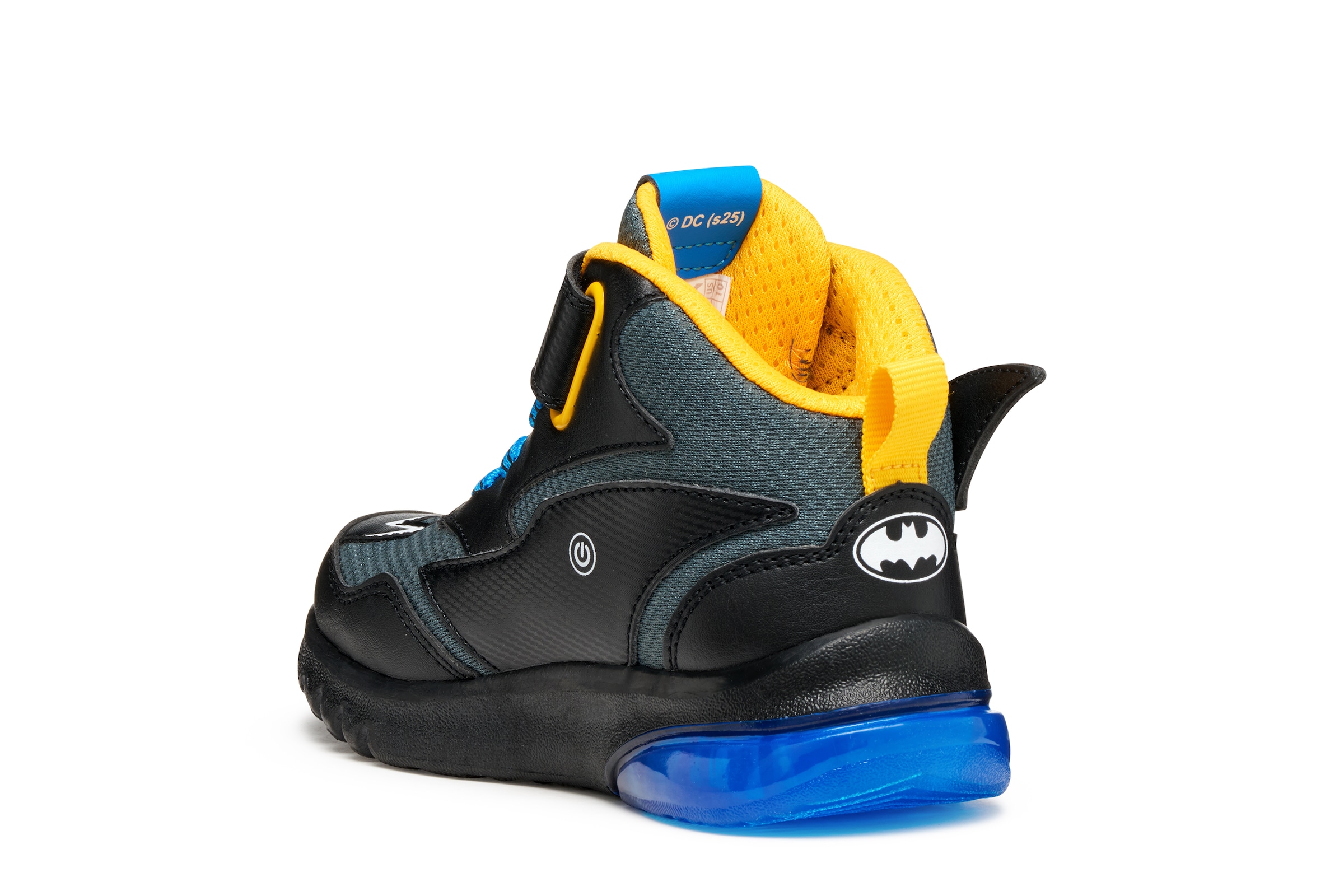 Geox Sneaker »J CIBERDRON BOY Batman Blinkschuh«  Schnürboots, Blinkschuh mit cooler Blinkfunktion