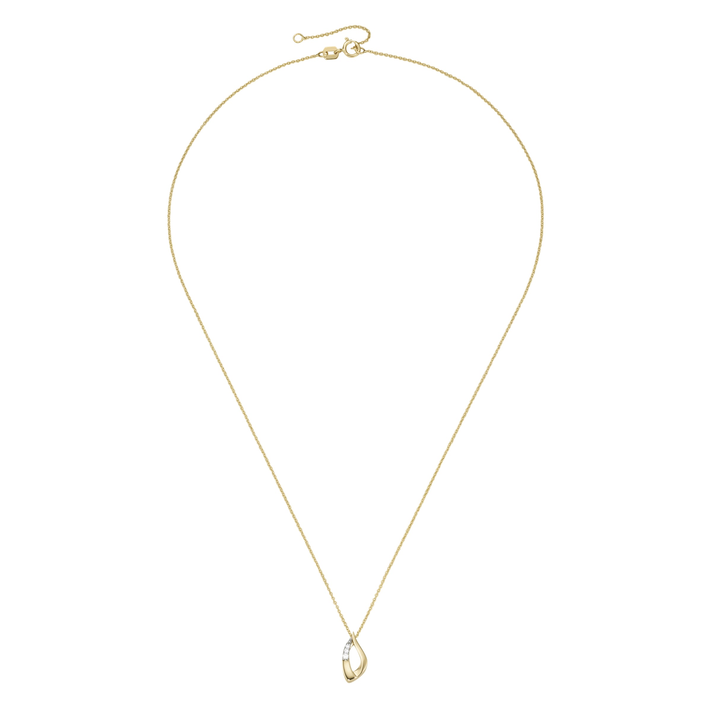 Luigi Merano Kette mit Anhänger »Kette Anhänger mit Brillanten, Gold 585«