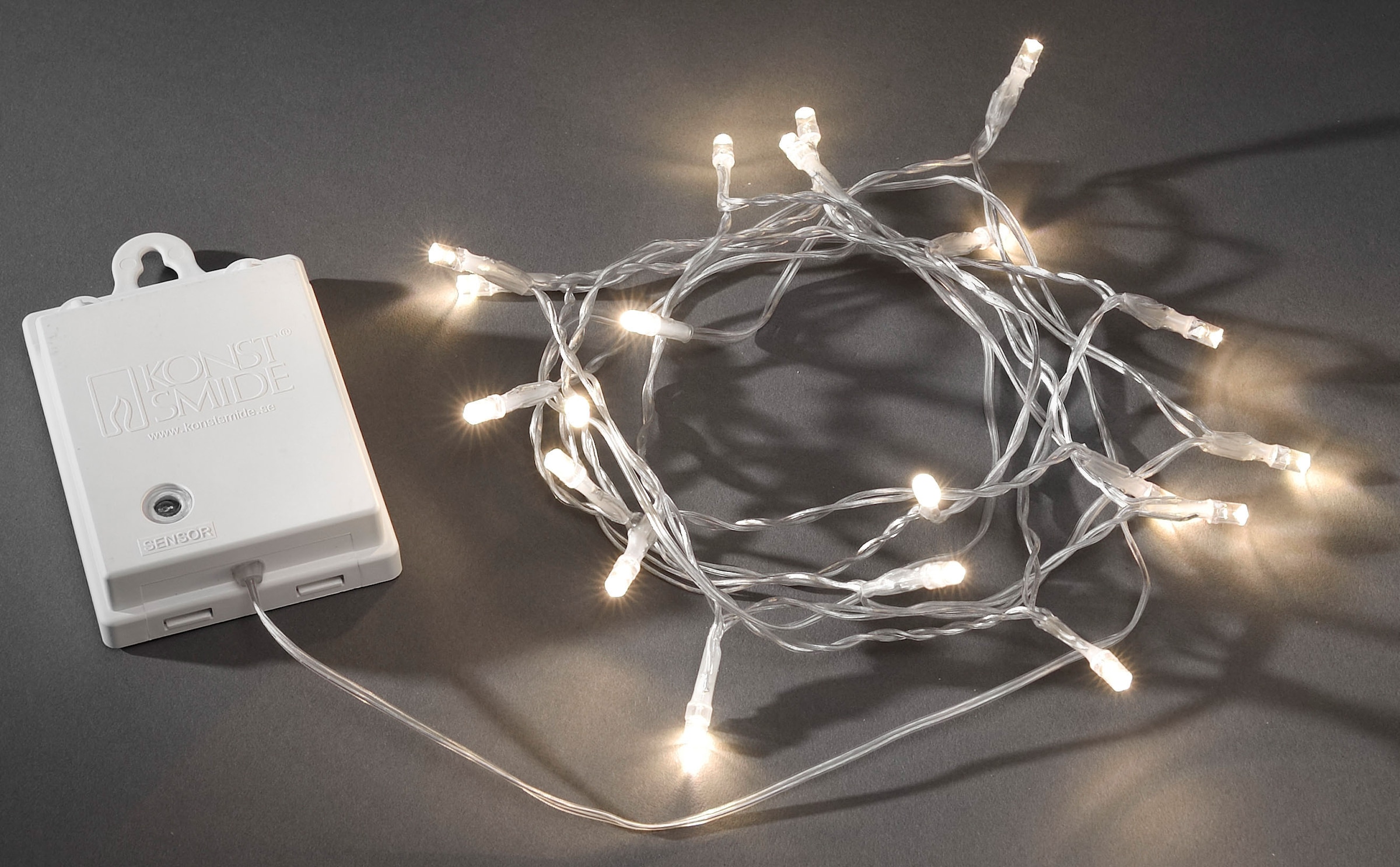den bestellen KONSTSMIDE für online Außenbereich, Kabel 80 LED-Lichterkette OTTO »Weihnachtsdeko transparentes bei aussen«, warmweiße Dioden,