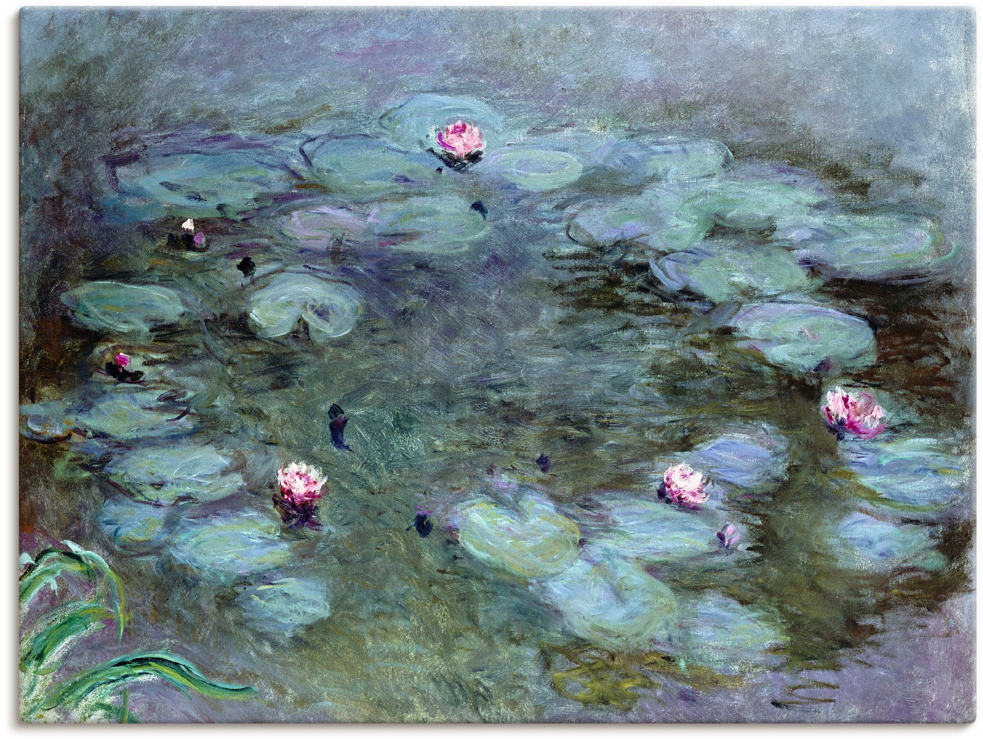 Artland Wandbild »Nymphéas. 1914-17«, Blumen, (1 St.), in vielen Größen & Produktarten - Alubild / Outdoorbild für den Außenbereich, Leinwandbild, Poster, Wandaufkleber / Wandtattoo auch für Badezimmer geeignet