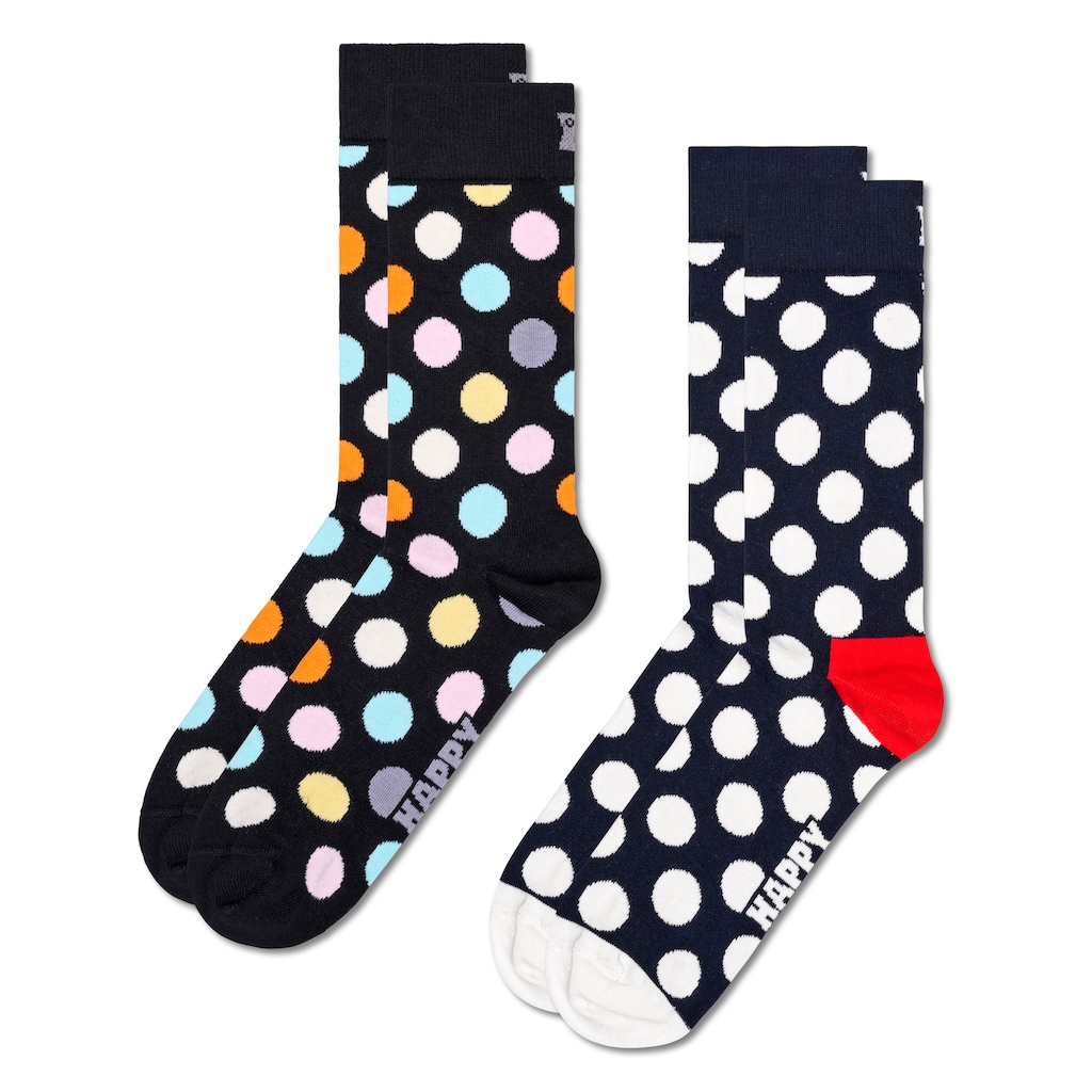 Happy Socks Socken »Classic Big Dot Socks«, (Packung, 2 Paar)