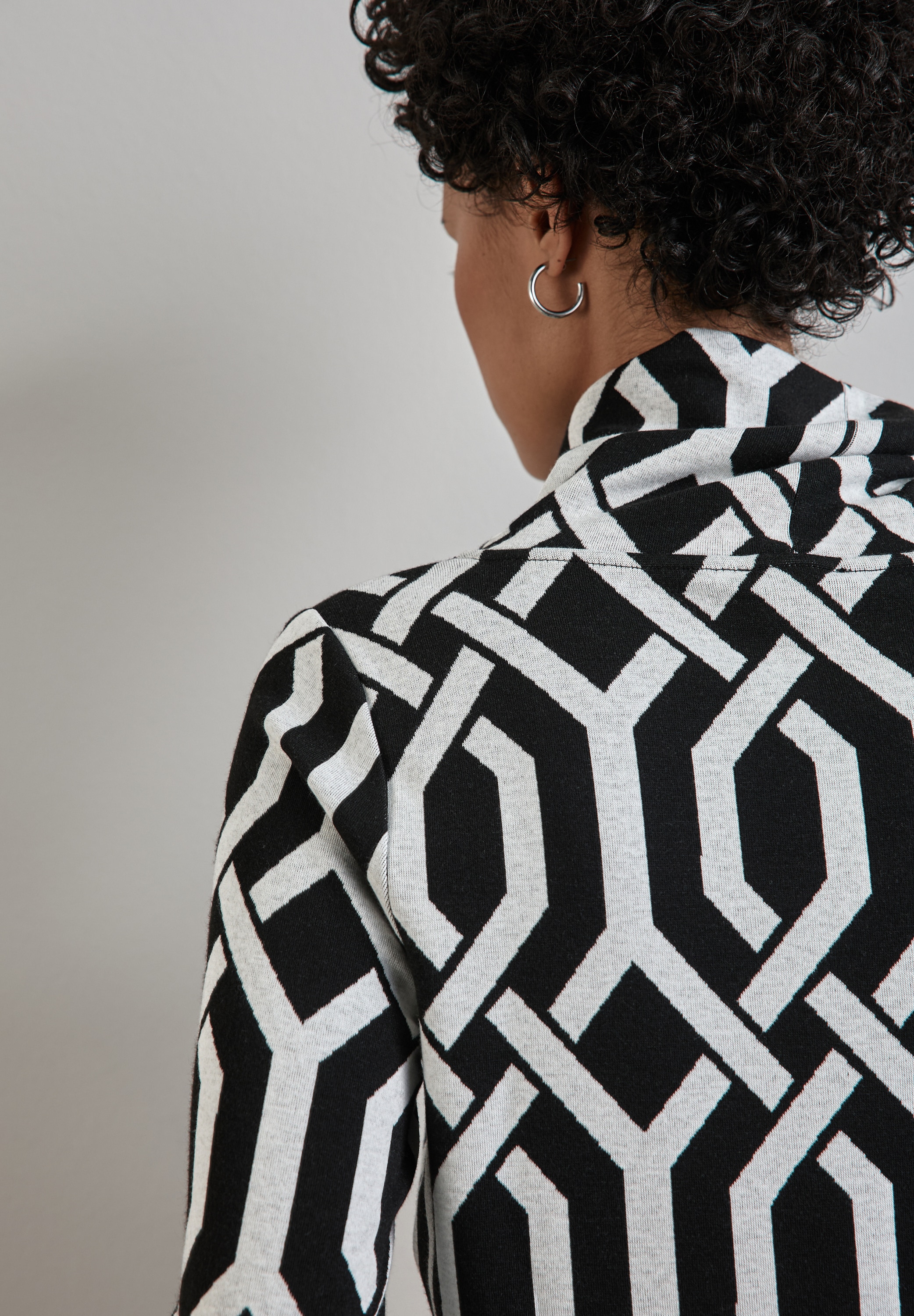STREET ONE Langarmshirt, mit Jacquard Muster
