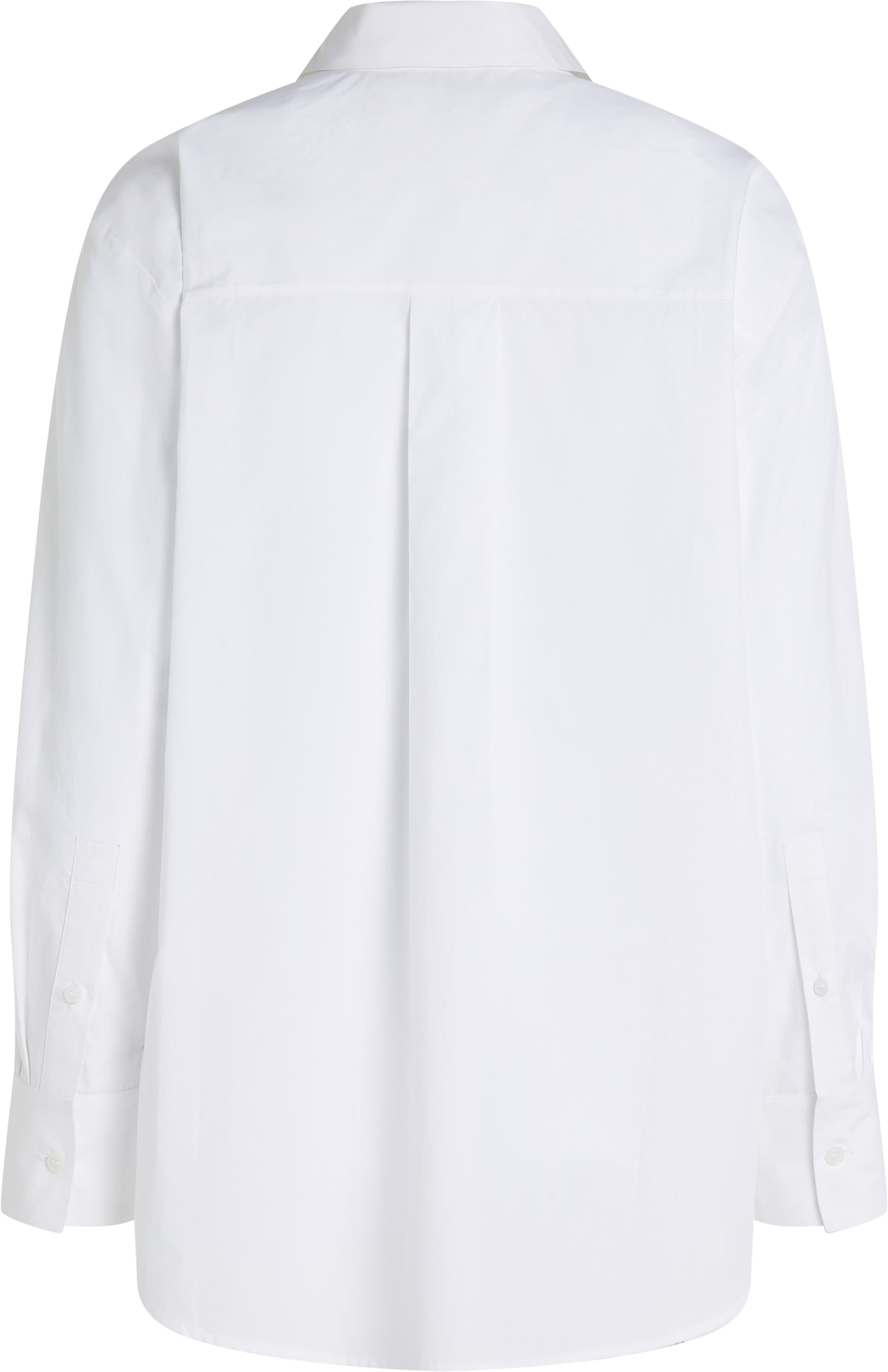 Tommy Hilfiger Hemdbluse »SOLID COTTON EASY FIT SHIRT«, mit Brusttasche