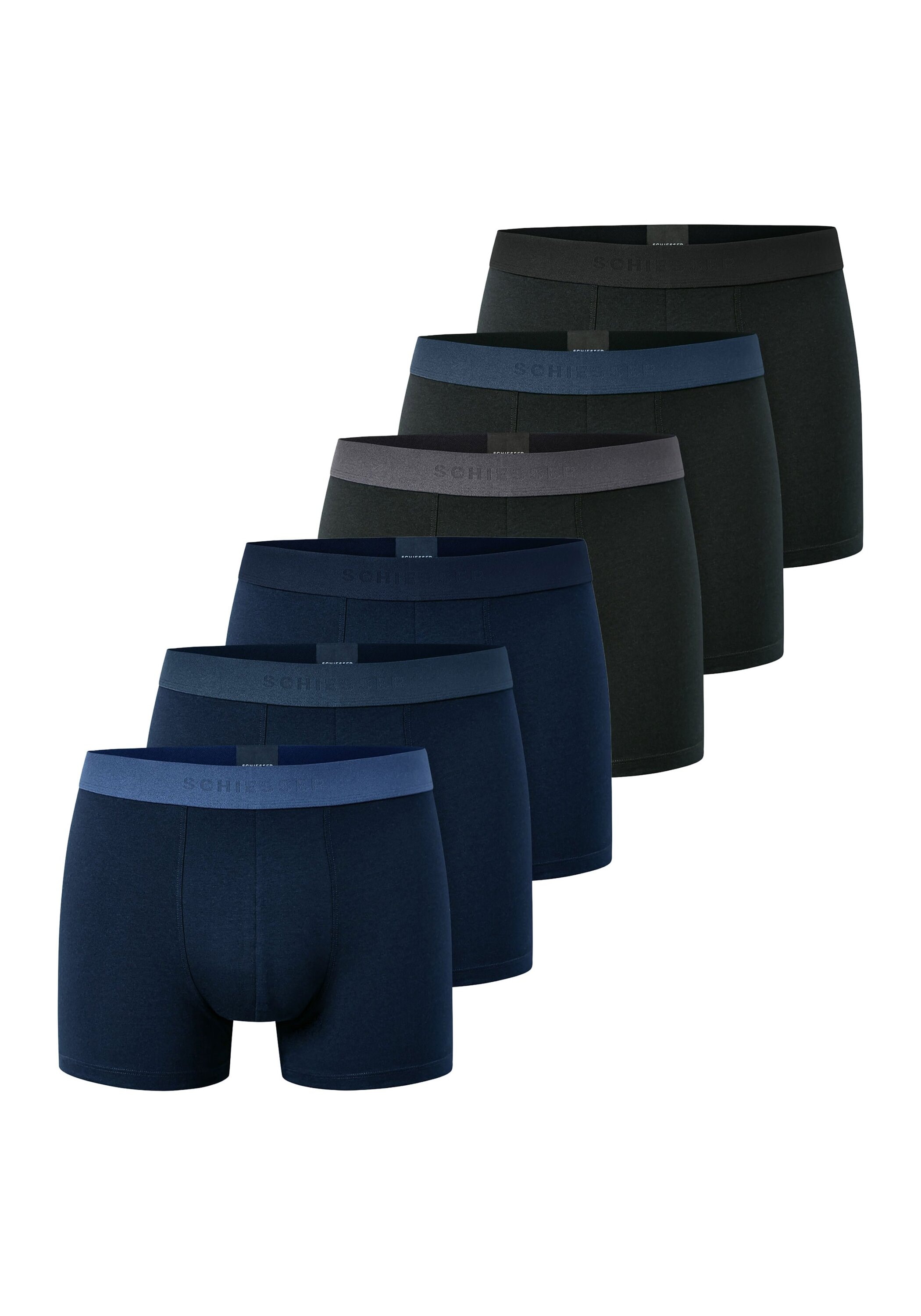 Schiesser Boxershorts »Boxershort 6PACK Shorts "95/5" 6er Pack«