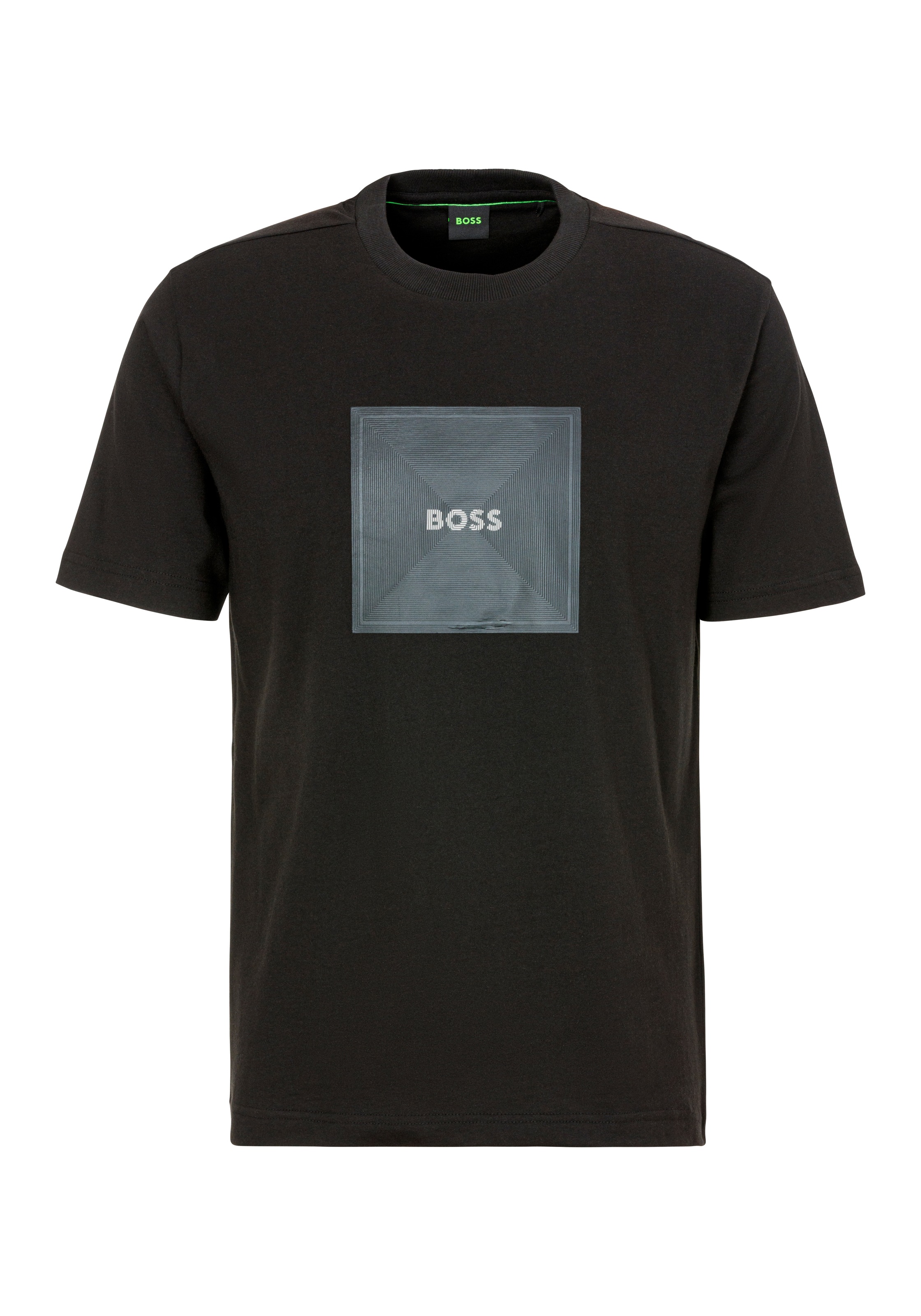 BOSS GREEN T-Shirt »Tee Logo Rib«, mit großem Aufdruck