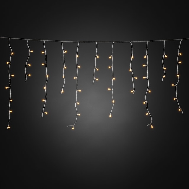 KONSTSMIDE LED-Lichtervorhang »Weihnachtsdeko aussen«, 200 St.-flammig, LED  Eisregen mit weißen Globes, 200 bernsteinfarbene Diode bestellen im OTTO  Online Shop