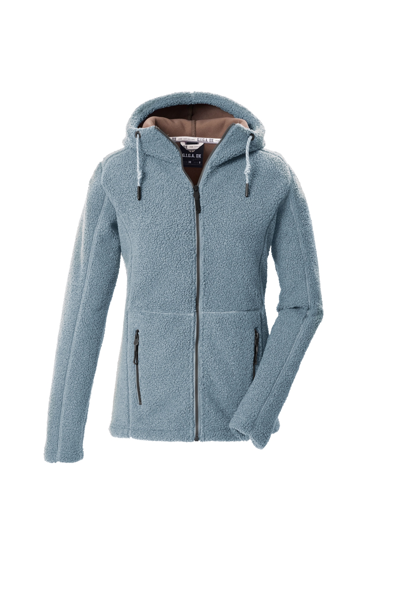 G.I.G.A. DX by killtec Strickfleecejacke »GW 38 WMN KNTFLC JCKT« mit Kapuze mit verstellbarer Kapuze, leichtes Material, Regular Passform