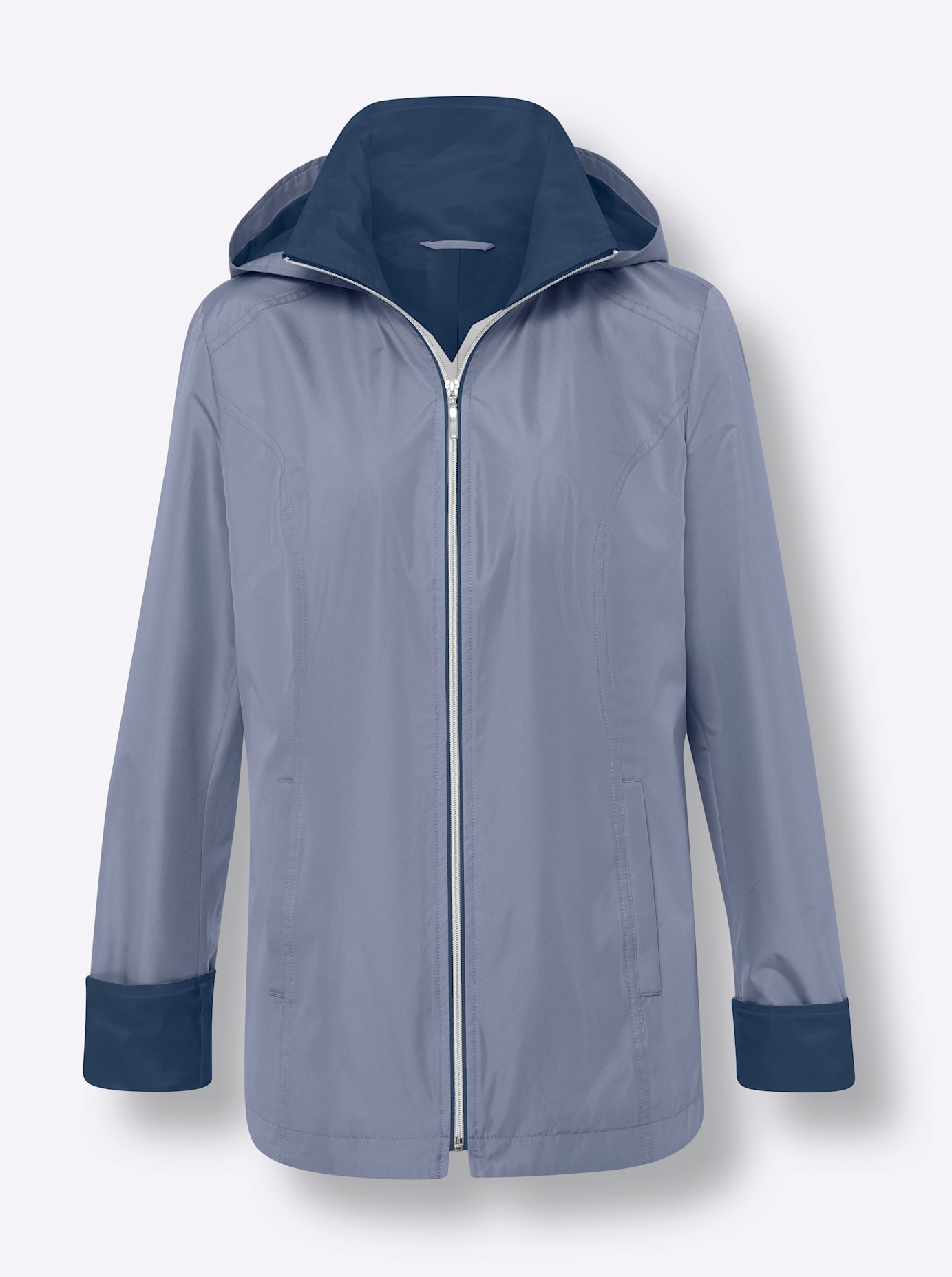 Classic Basics Langjacke, mit Kapuze