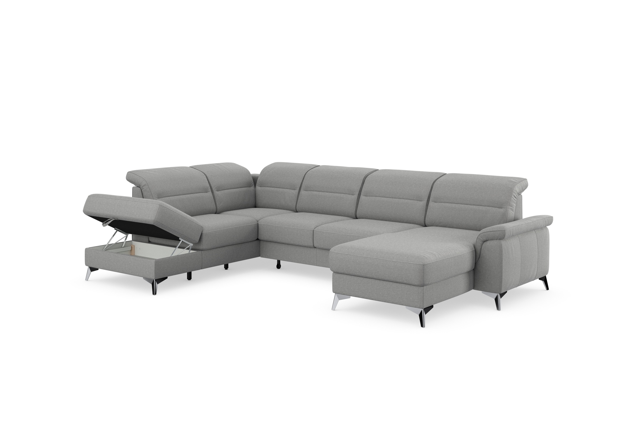 sit&more Wohnlandschaft »Sinatra U-Form«, optional mit Kopfteilverstellung und Armteilfunktion etc.