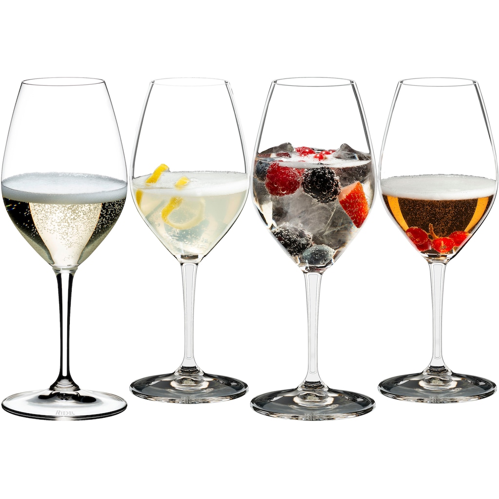 RIEDEL THE SPIRIT GLASS COMPANY Champagnerglas »Mixing Sets«, (Set, 4 tlg., CHAMPAGNE SET)