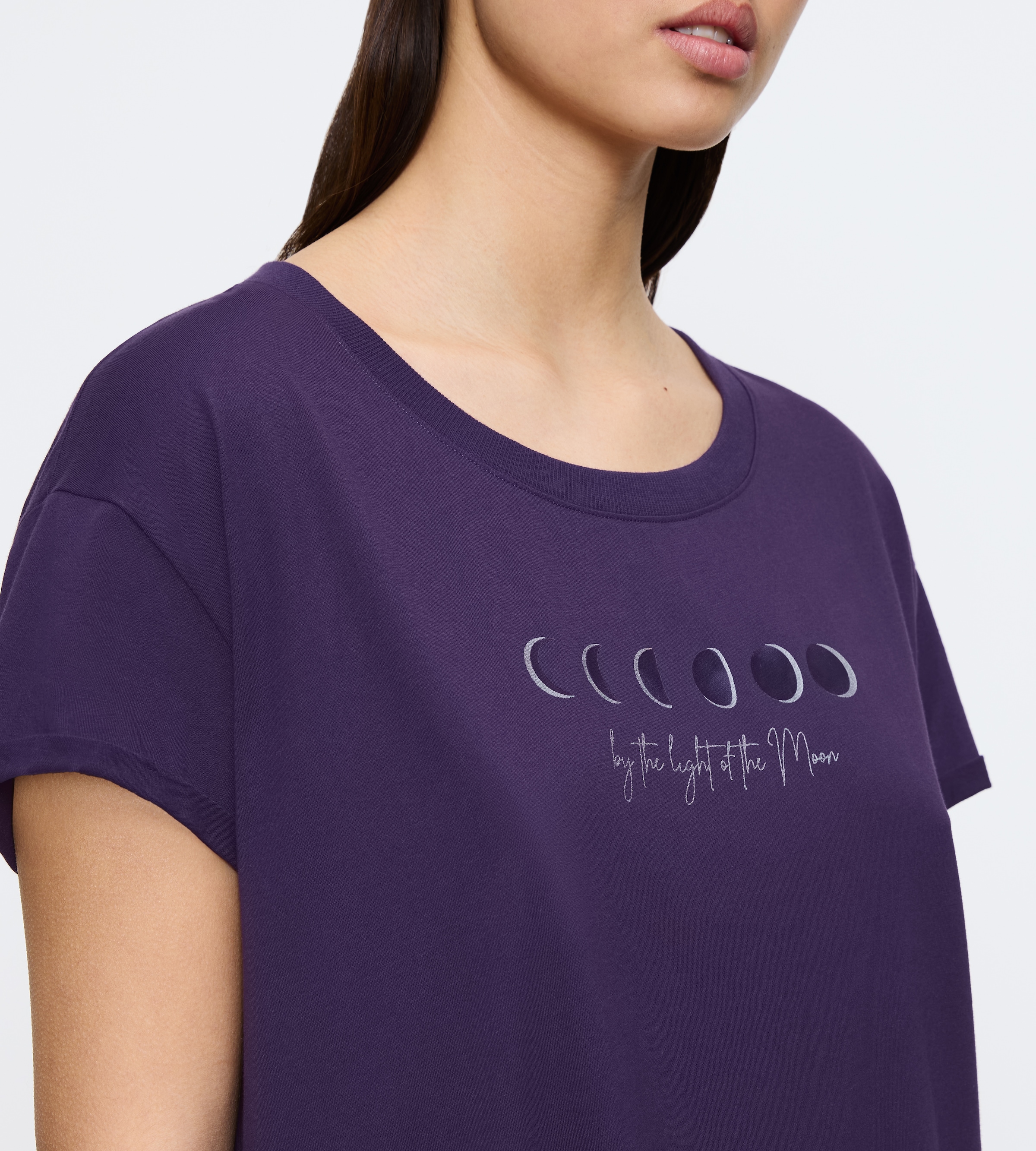 Triumph Nachthemd »Nightdresses NDK X« Ohne Taschen weich, atmungsaktiv, gerippter Rundhalsausschnitt, Kurzarm