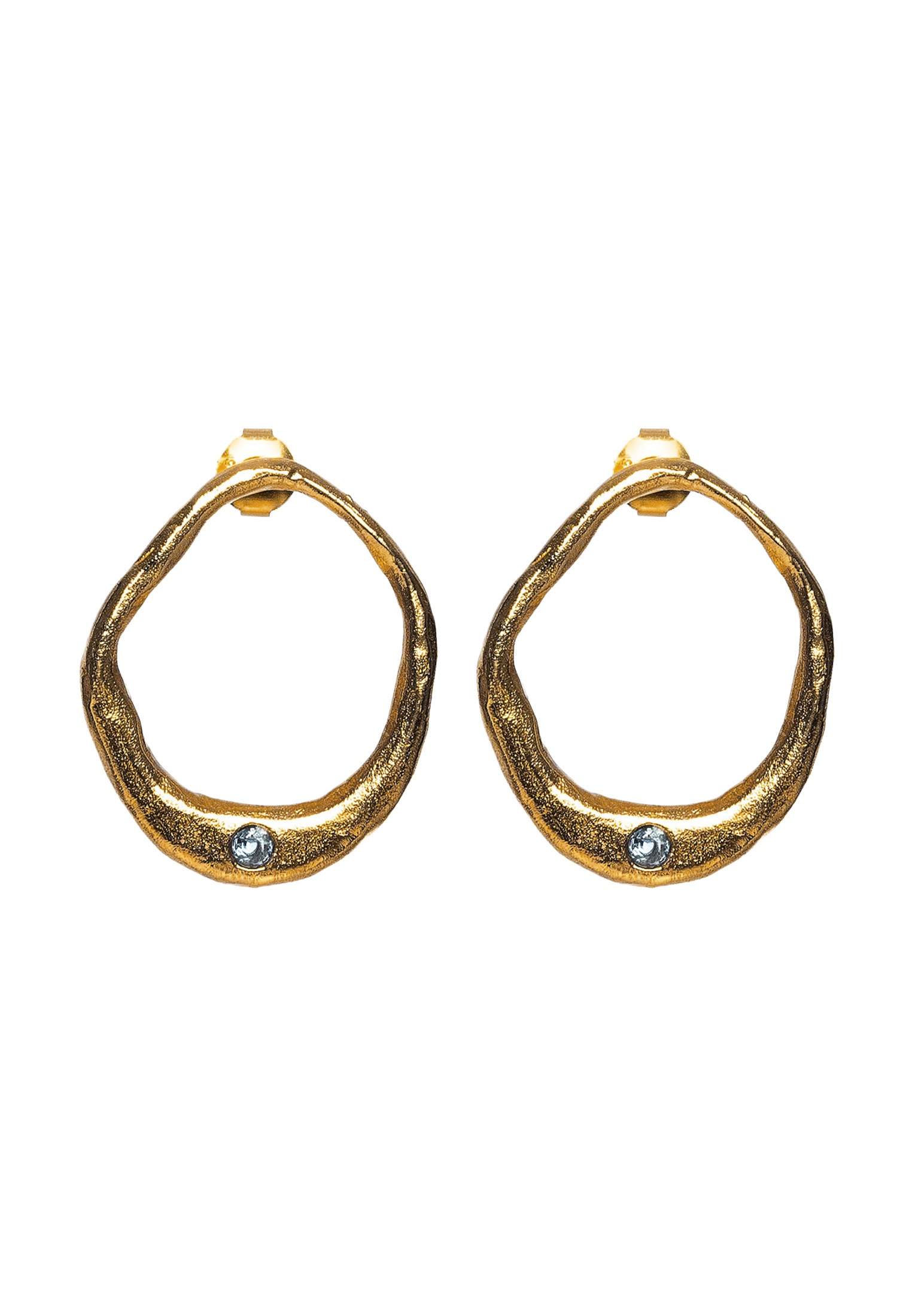 HAZE & GLORY Paar Creolen »Ohrringe Topas Ohrstecker - Lola 925 Silber«