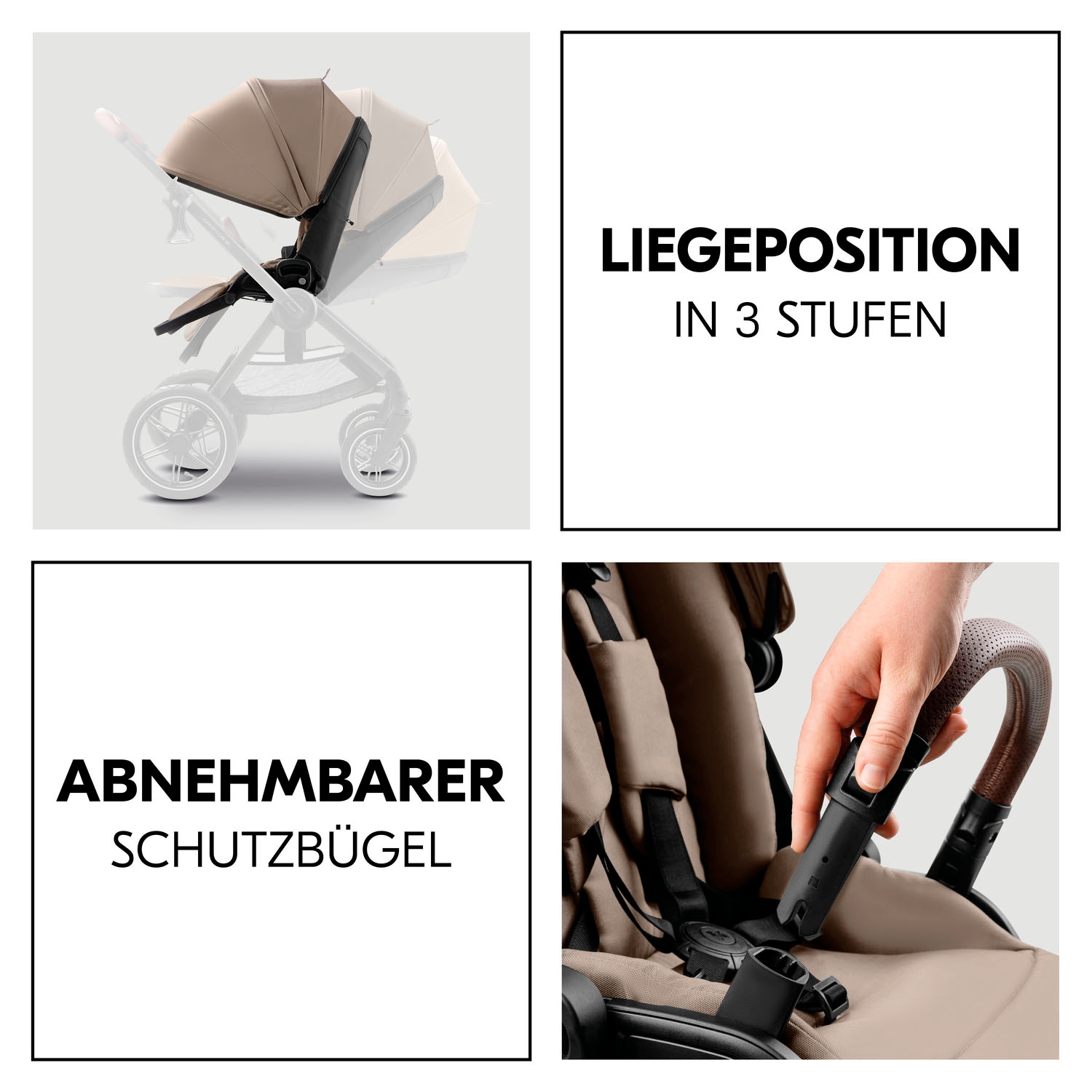 Hauck Kombi-Kinderwagen »Comfort N Care Air«, 22 kg, Belastbarkeit bis 22 kg