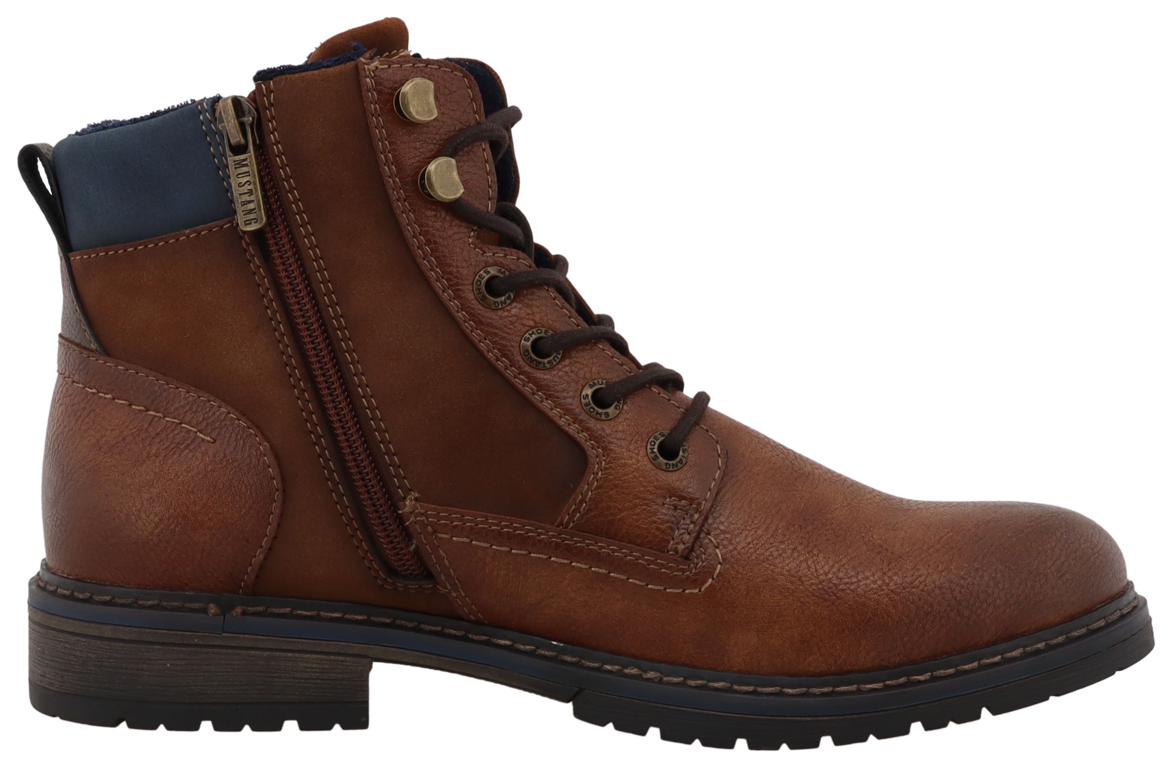 Mustang Shoes Schnürboots »Marcas«  Business Stiefel, Boots mit Textilfutter