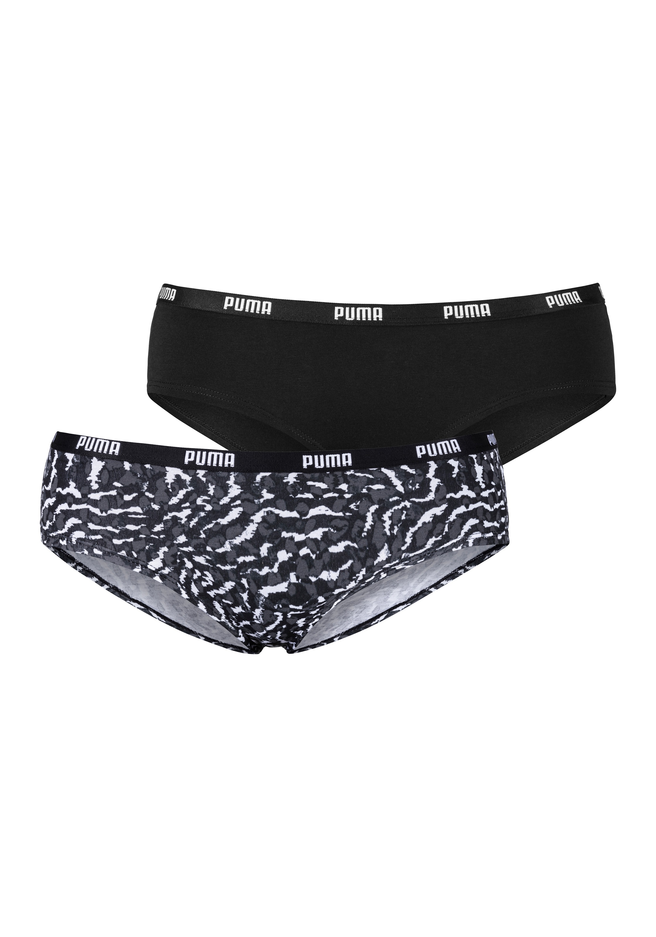 PUMA Hipster »Comfort Cotton«, (Packung, 2 St., 2er-Pack), mit modischem Druck