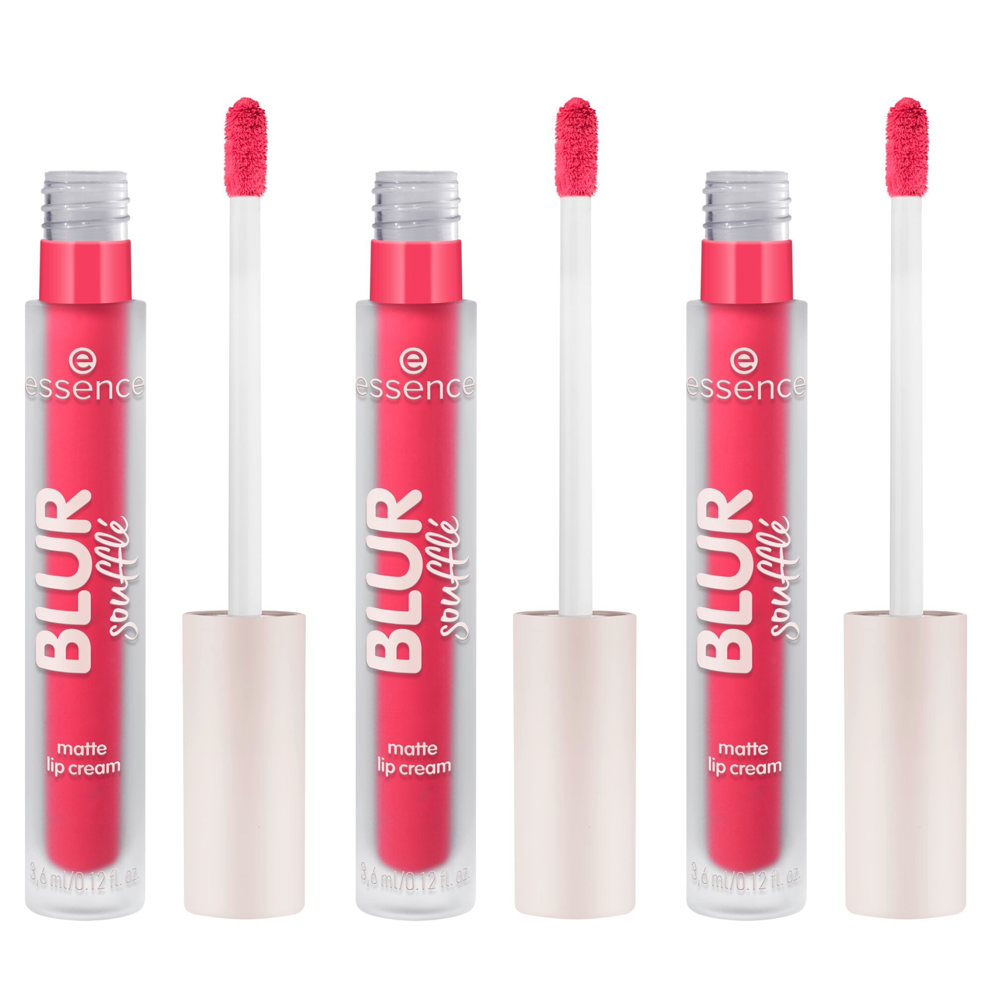 Essence Lippenstift »BLUR SOUFFLÉ MATTE LIP CREAM« Semi-matte Textur mit Soft-Focus für perfekte Blurred Lips