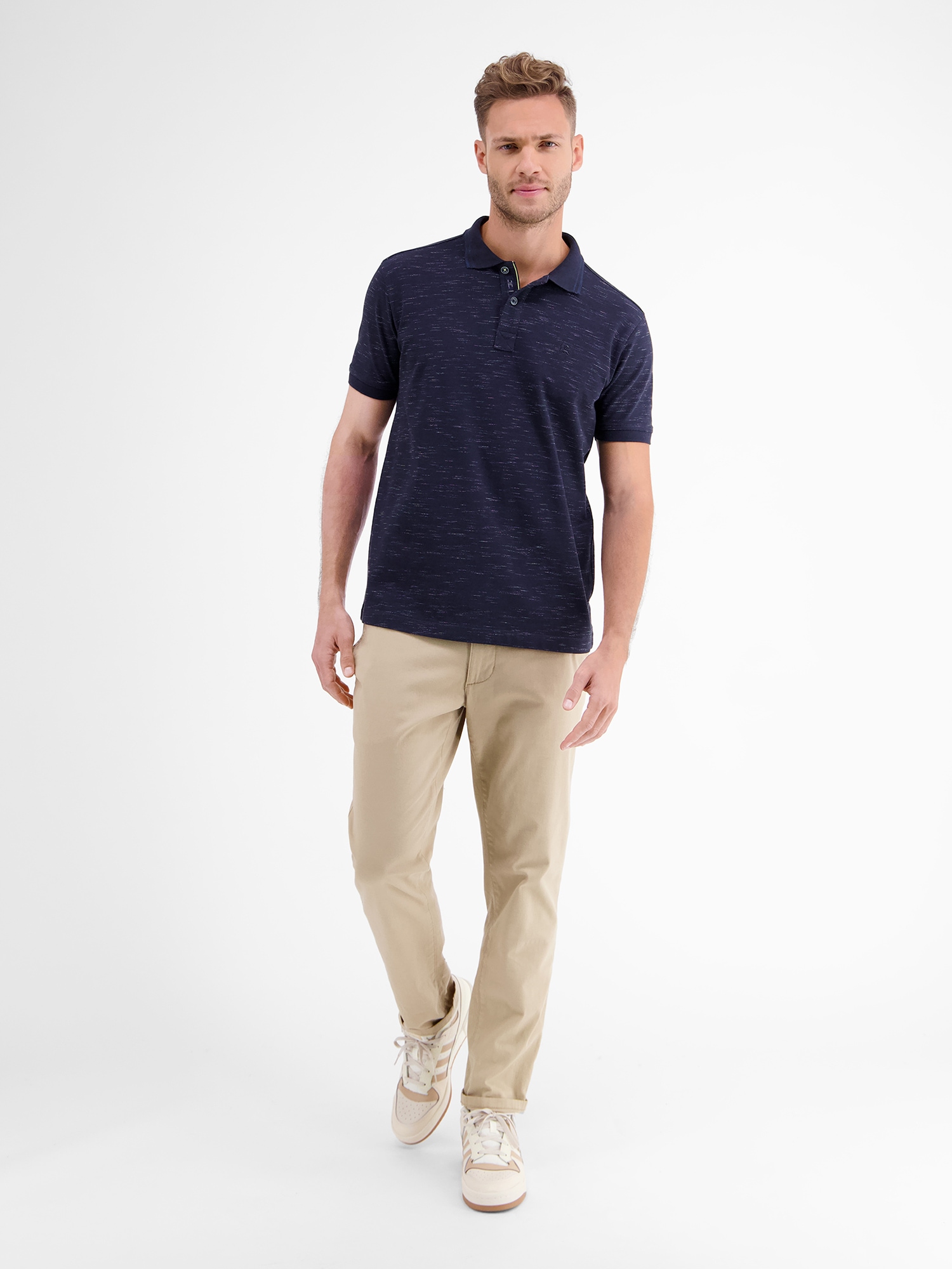 LERROS Poloshirt »LERROS Poloshirt in Two-Tone-Piqué«