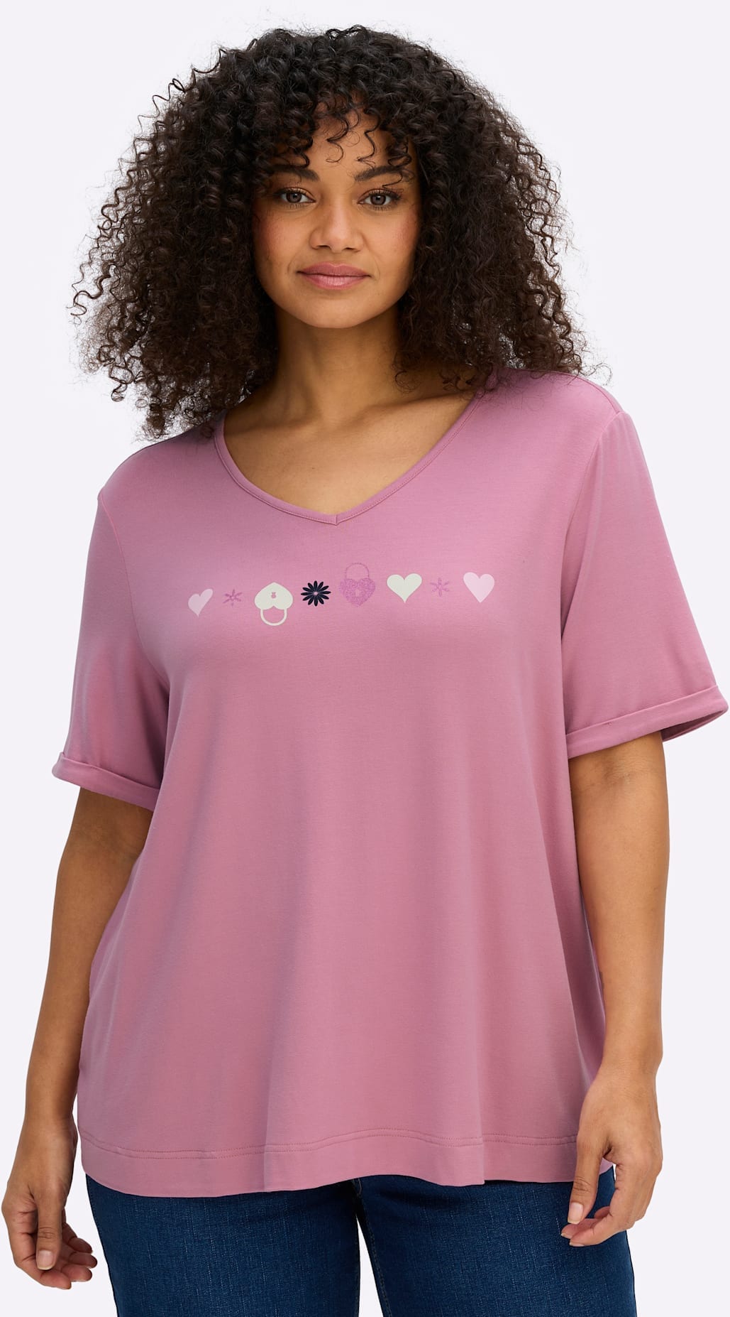 Sheego Kurzarmshirt »Shirt« 1