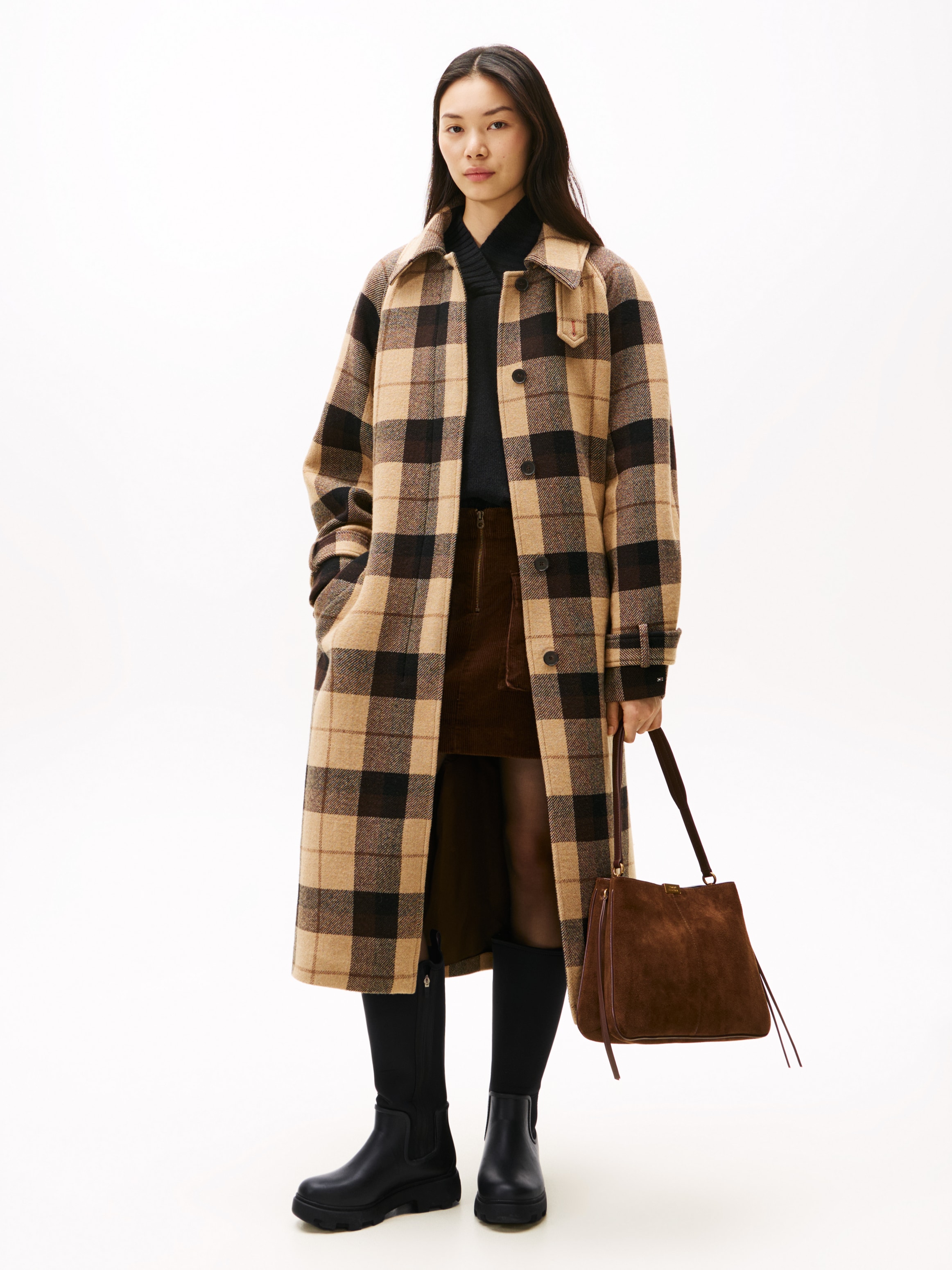 Tommy Hilfiger Gummistiefel »FLAG LONG RAINBOOT WARM LINING«, Blockabsatz, Langschaftstiefel mit elastischem Schaft