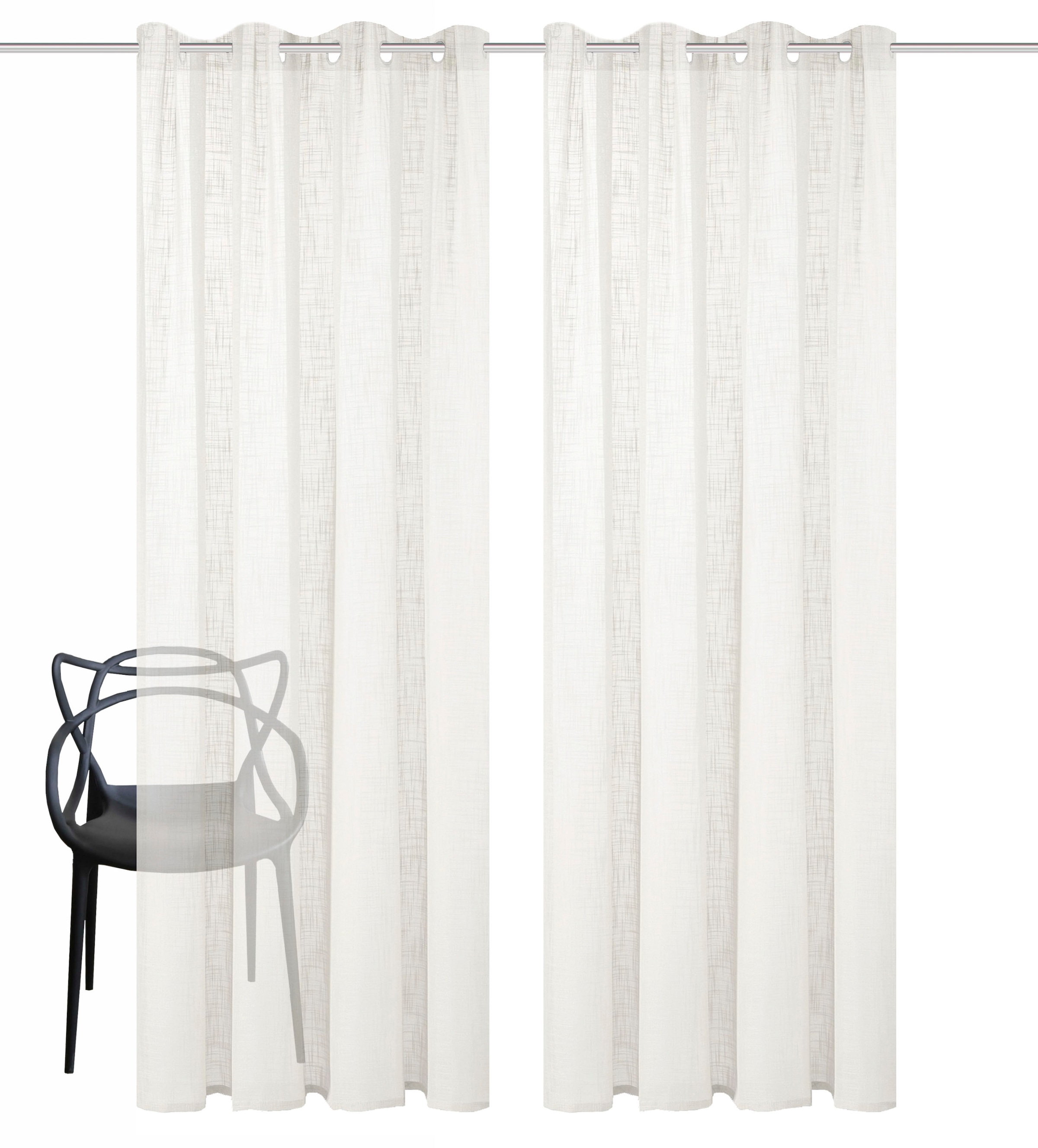 Home Basics Vorhang »SOFTY 2er Pack« Ösen 2 Stk. tlg. 2er Pack Ösenschal SOFTY Uni