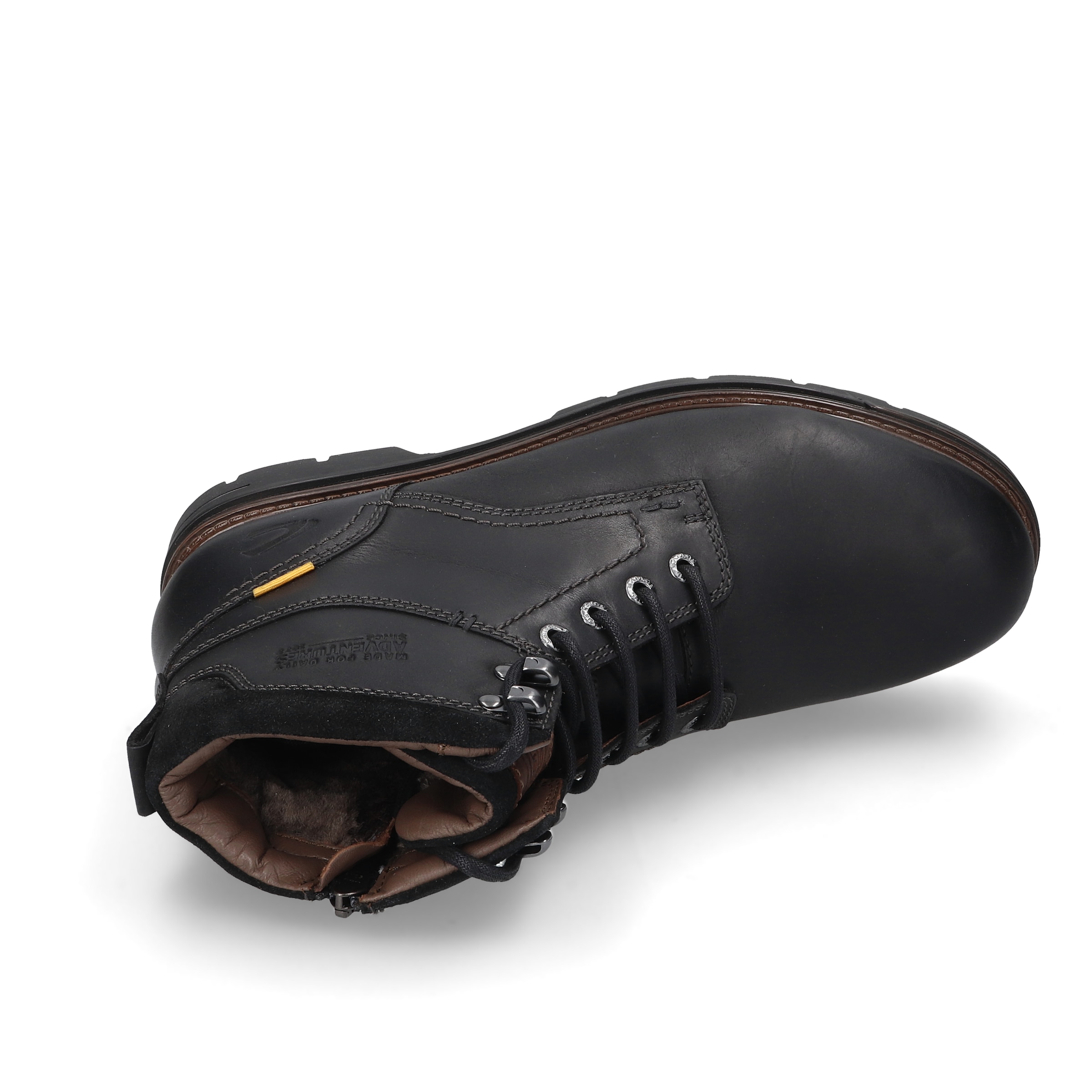 camel active Winterboots  Schnürstiefel mit Profilsohle und Warmfutter