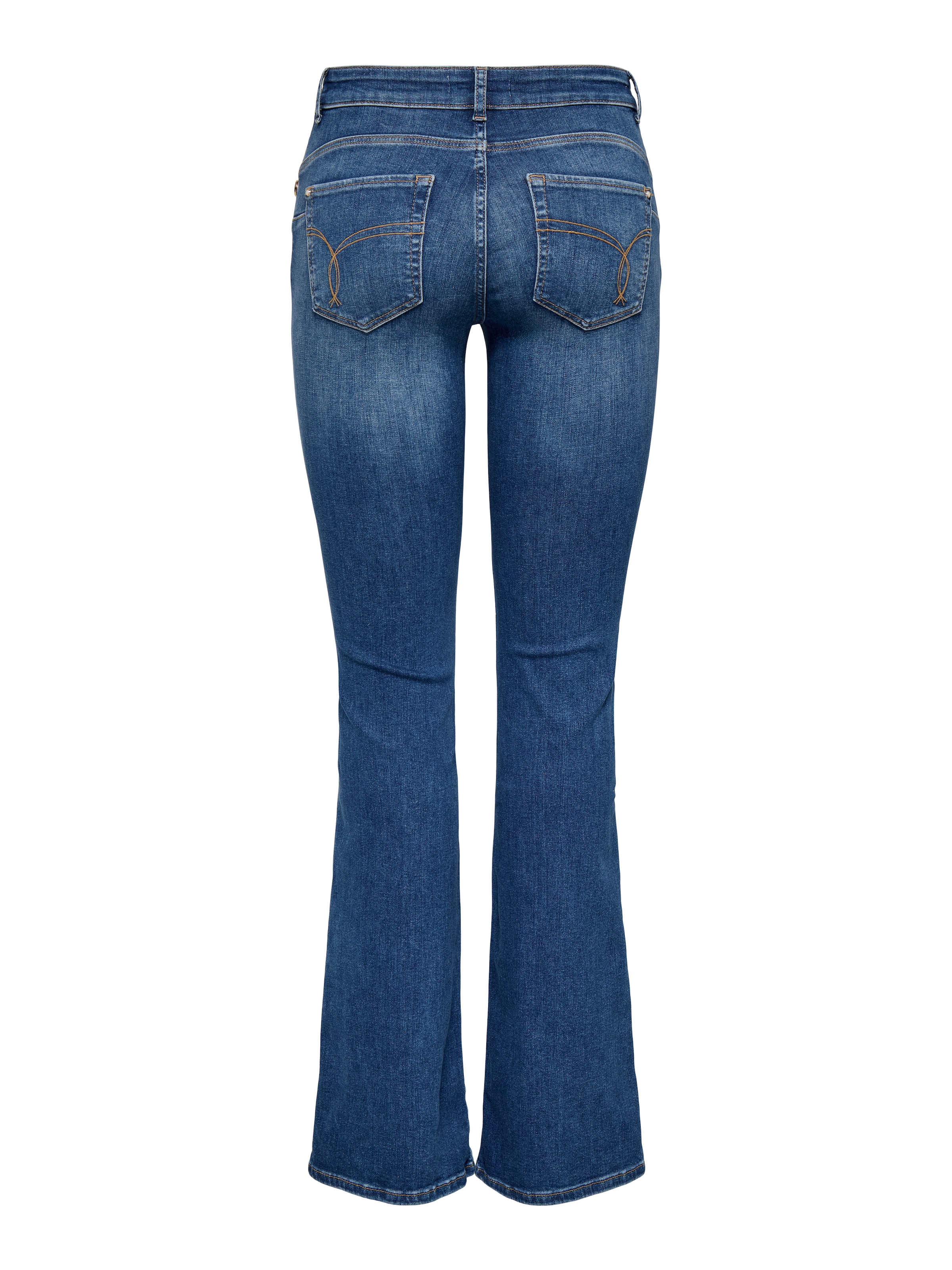 ONLY Bootcut-Jeans »ONLBLUSH MID BUT FLARED DNM REA763« Baumwollmischung, bootcut fit