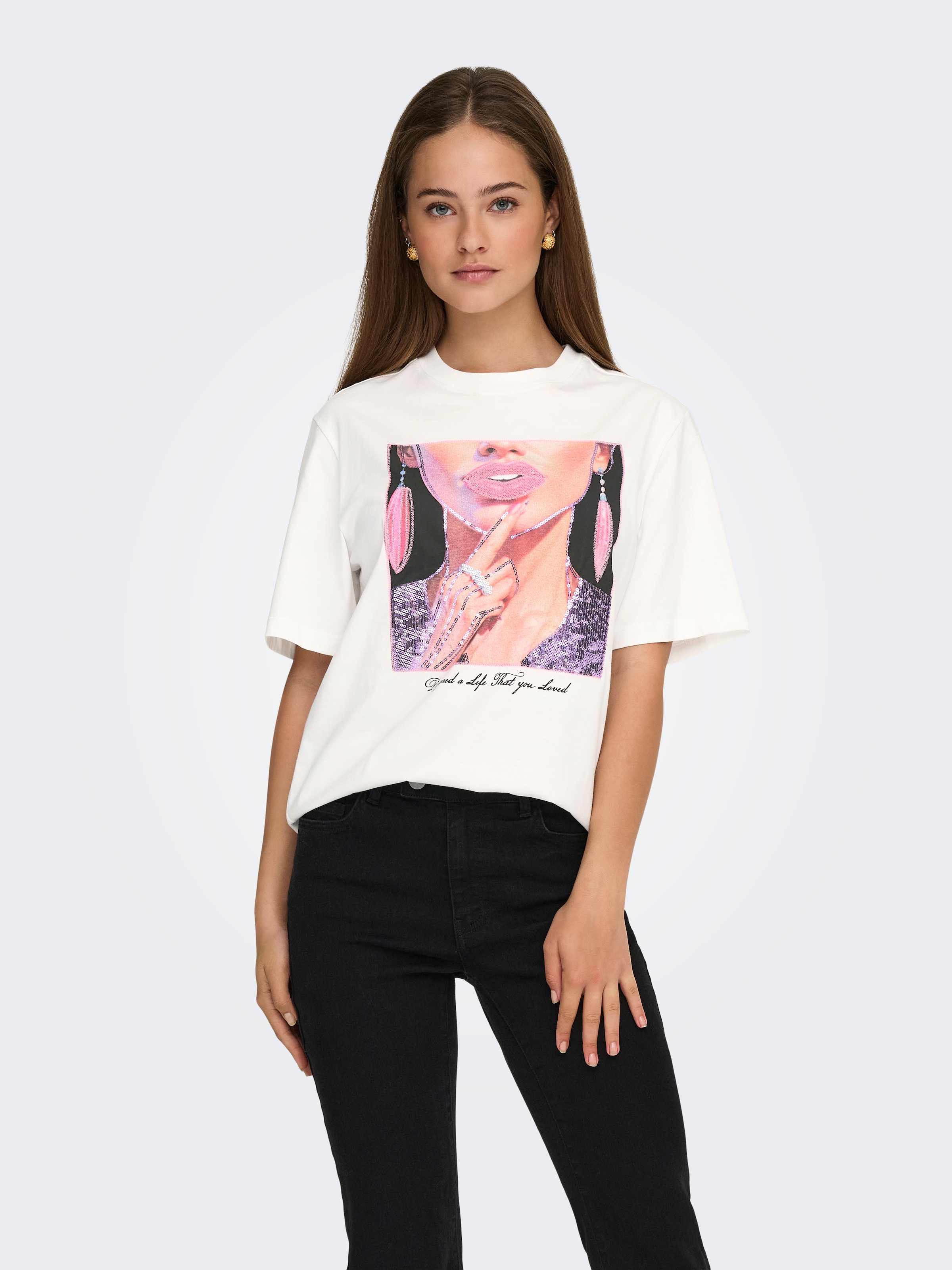 ONLY Kurzarmshirt »ONLSIFF S/S TOP BOX JRS«