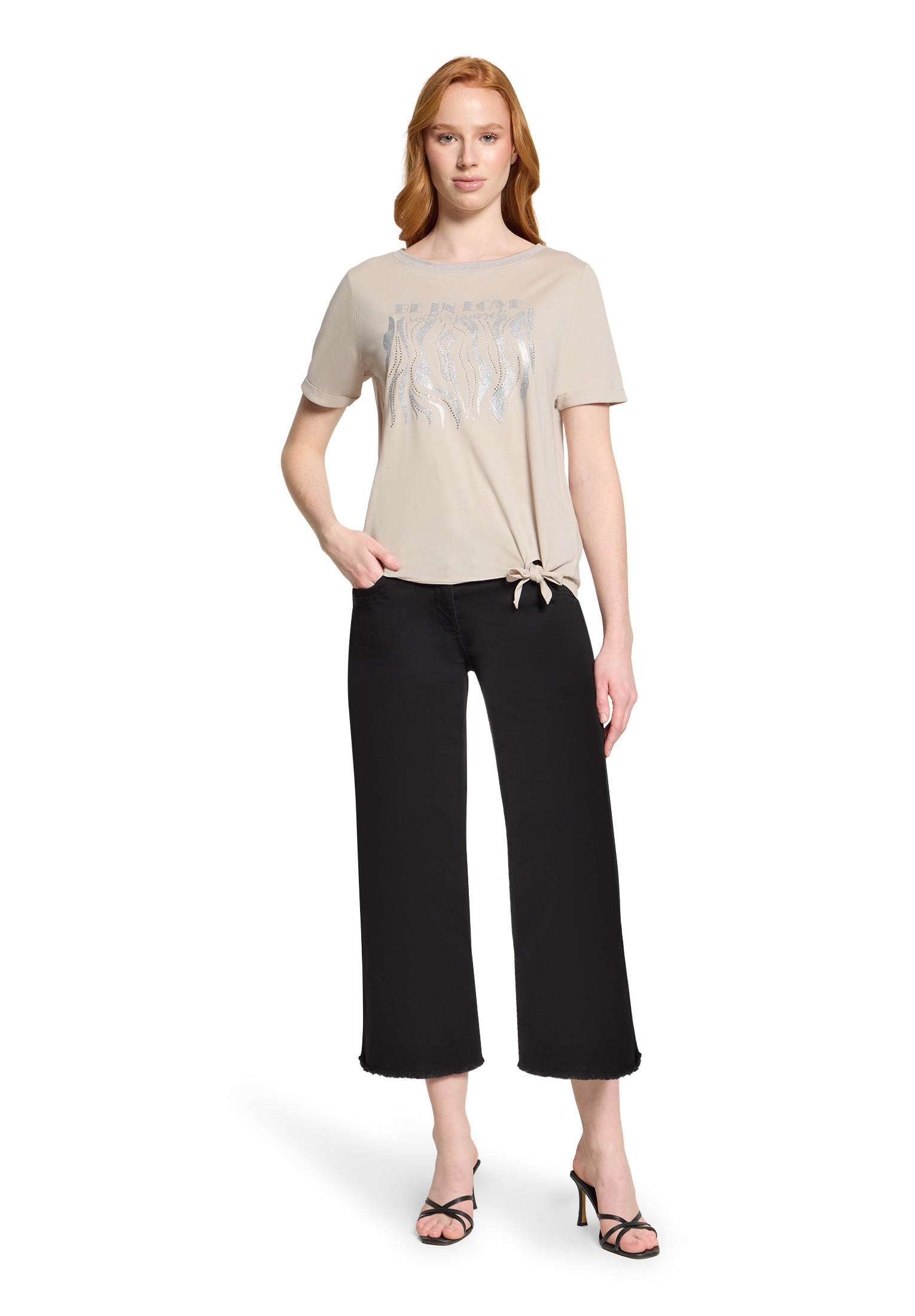 Betty Barclay Rundhalsshirt »Casual-Shirt mit Schleifenknoten«