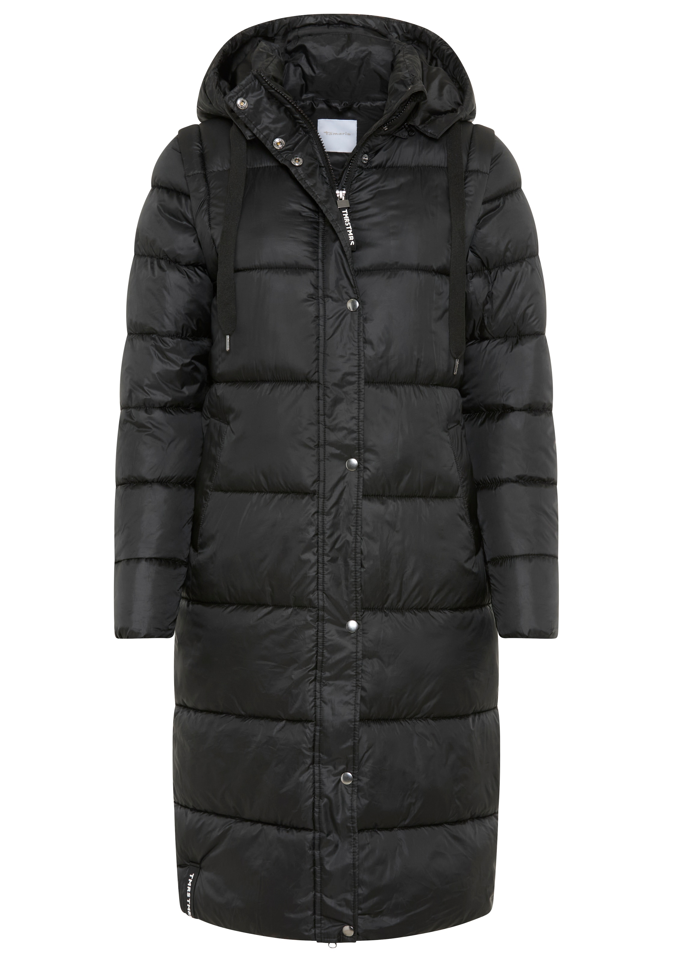 Tamaris Steppmantel mit abnehmbaren Ärmeln und Kapuze - auch tragbar als Weste
