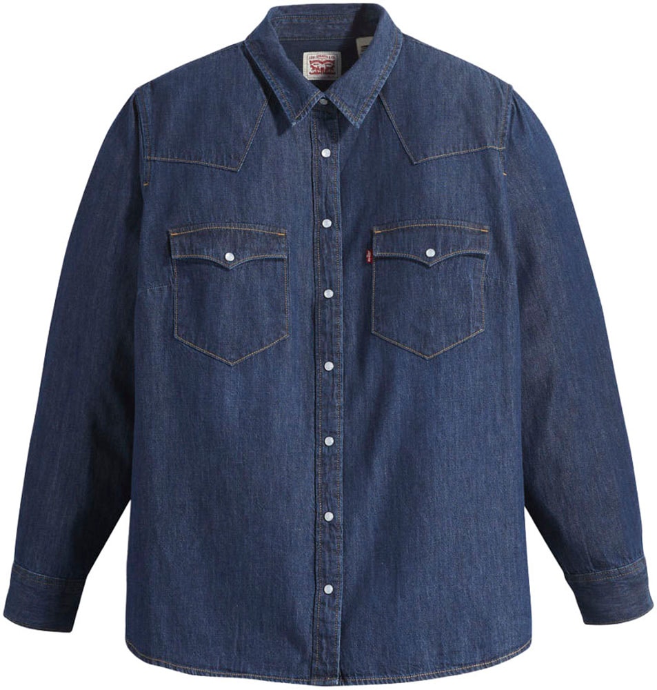 Levi's® Plus Jeansbluse »PL ULTIMATE WESTERN T3« mit Taschen