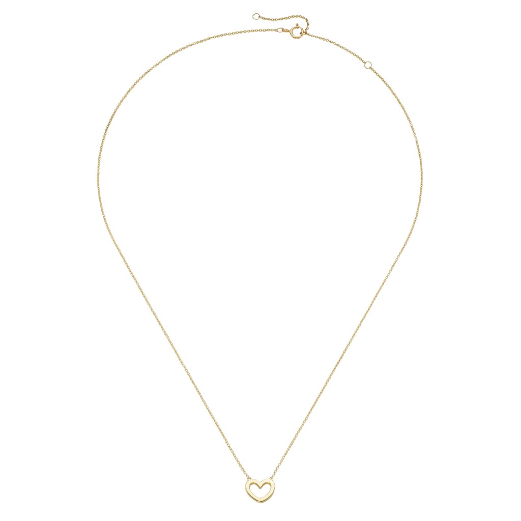 Luigi Merano Goldkette »Collier mit einem kleinen Herz, durchbrochen, Gold 375«
