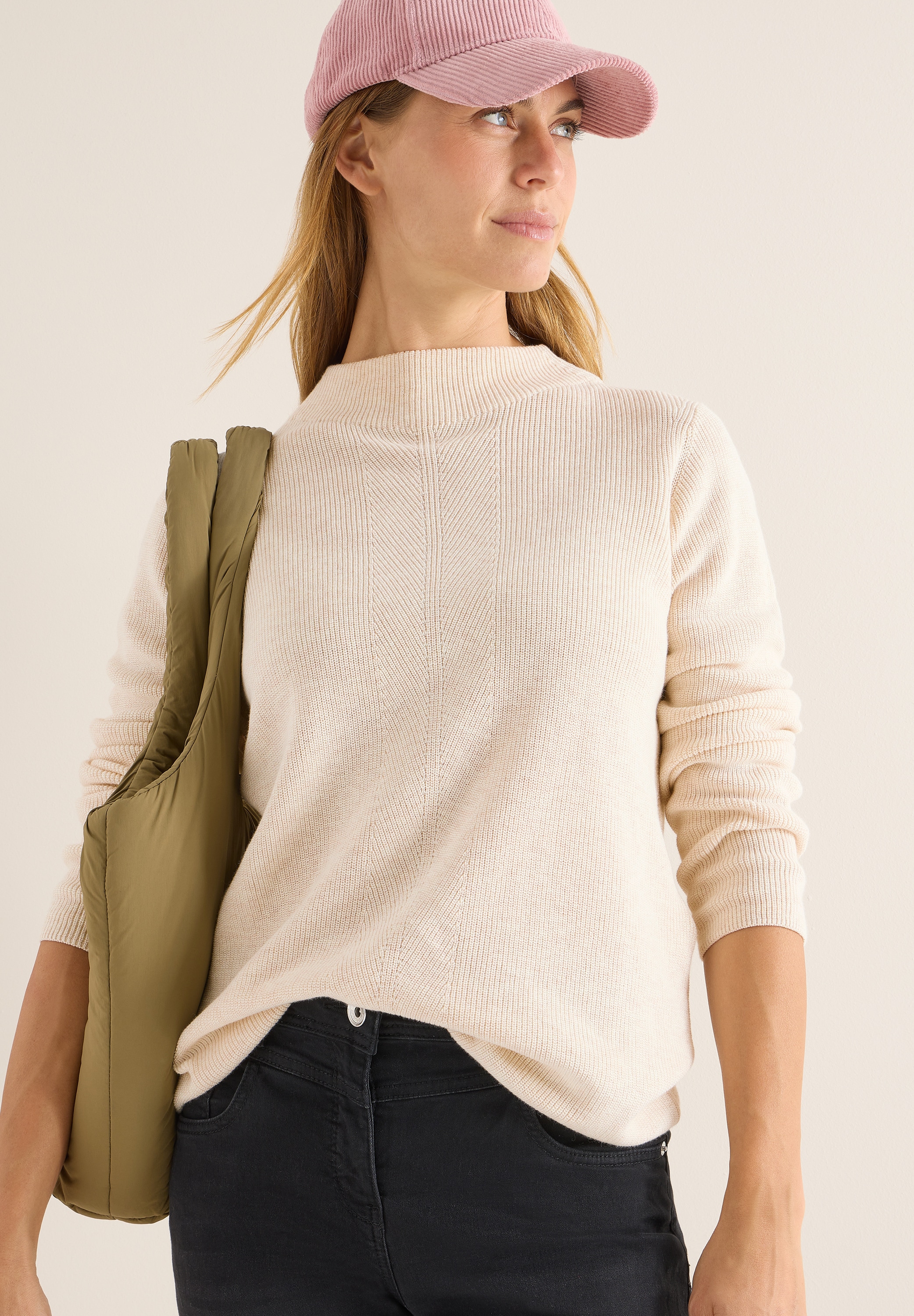 Cecil Strickpullover, mit Struktur