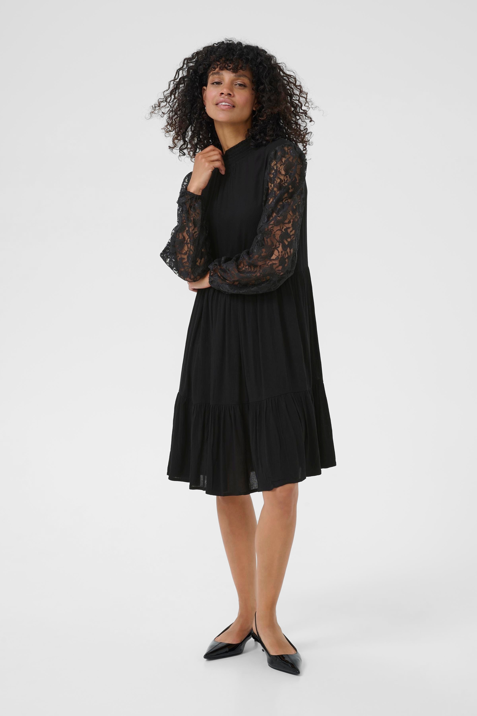 KAFFE Midikleid »Kleid KAstine«