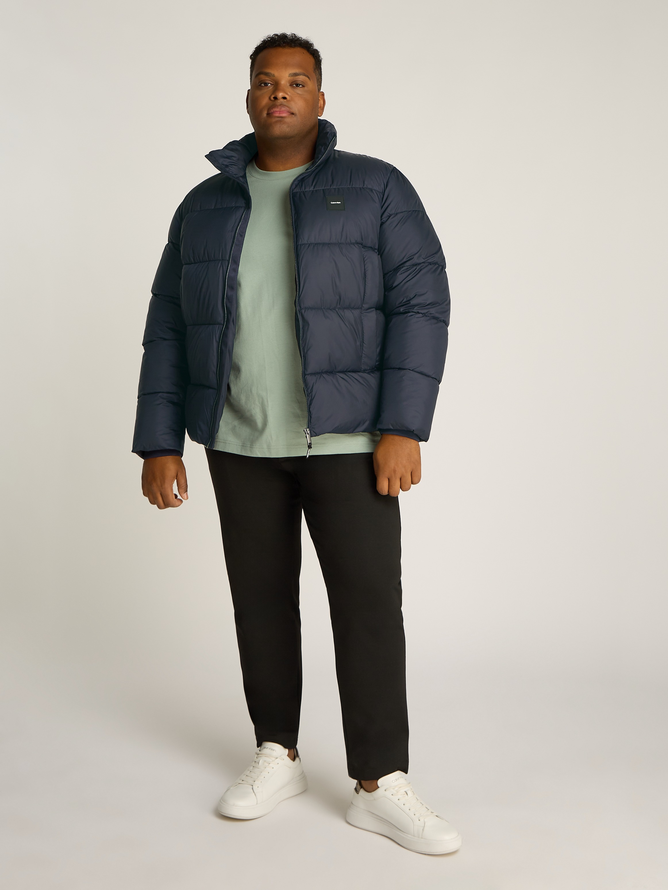 Calvin Klein Big&Tall Steppjacke »BT_QUILT PUFFER MW«, in Großen Größen mit Logopatch