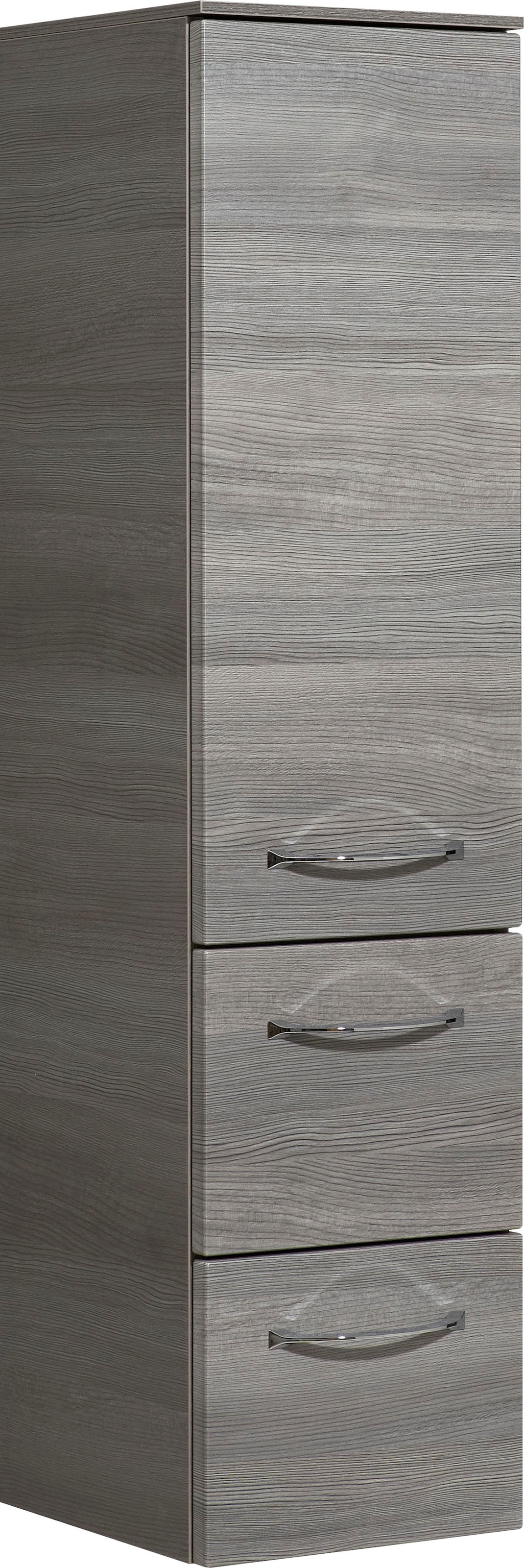 Saphir Badmöbel-Set »6005 Sprint 4-teilig, Keramik-Waschtisch mit LED-Spiegelschrank«, (5 St.), Unterschrank, Midischrank, inkl. Türdämpfer, 5 Türen, 5 Schubladen