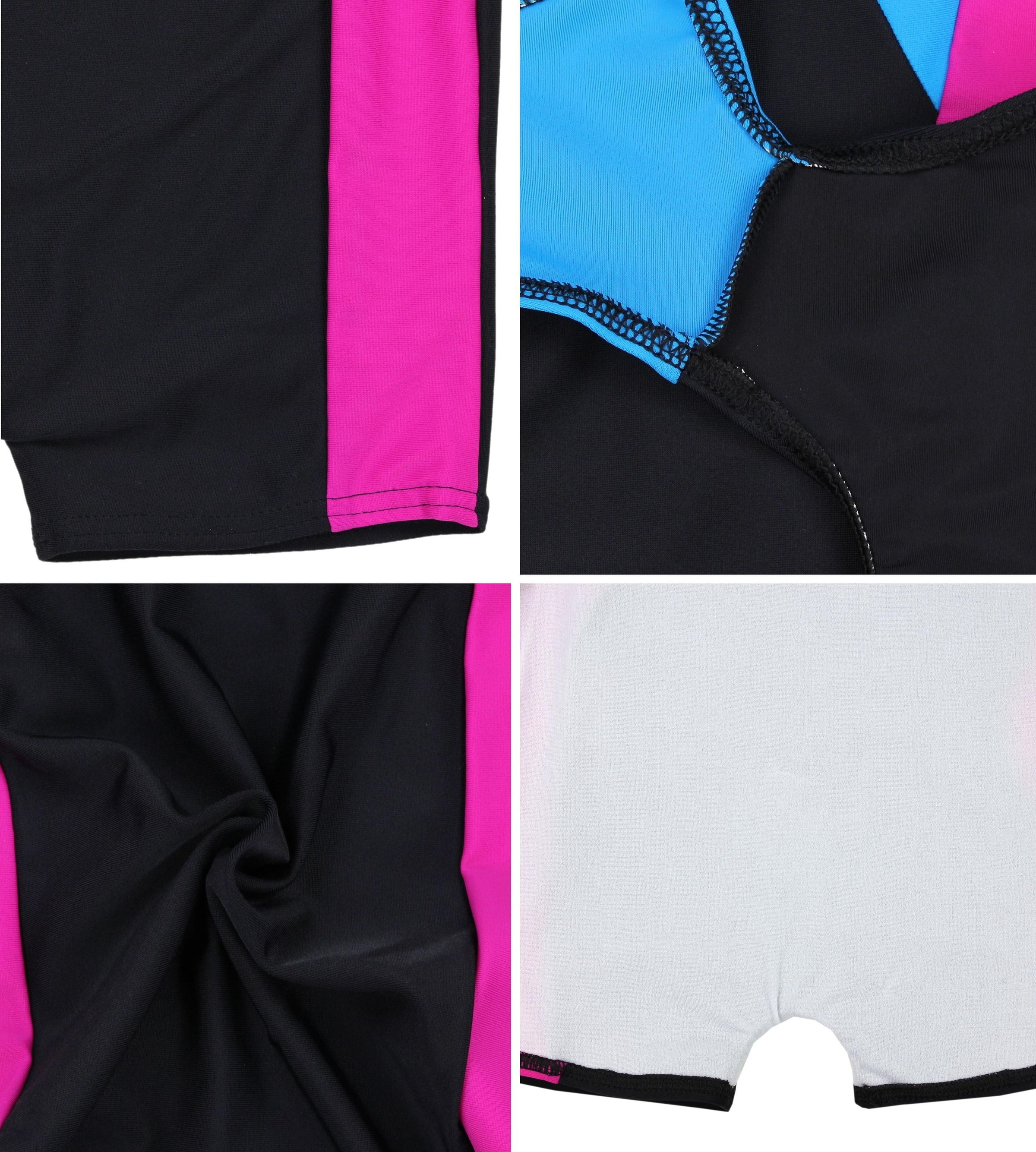 AQUARTI Badeanzug »Badeanzug Mädchen Badeanzug mit Bein Ringerrücken«