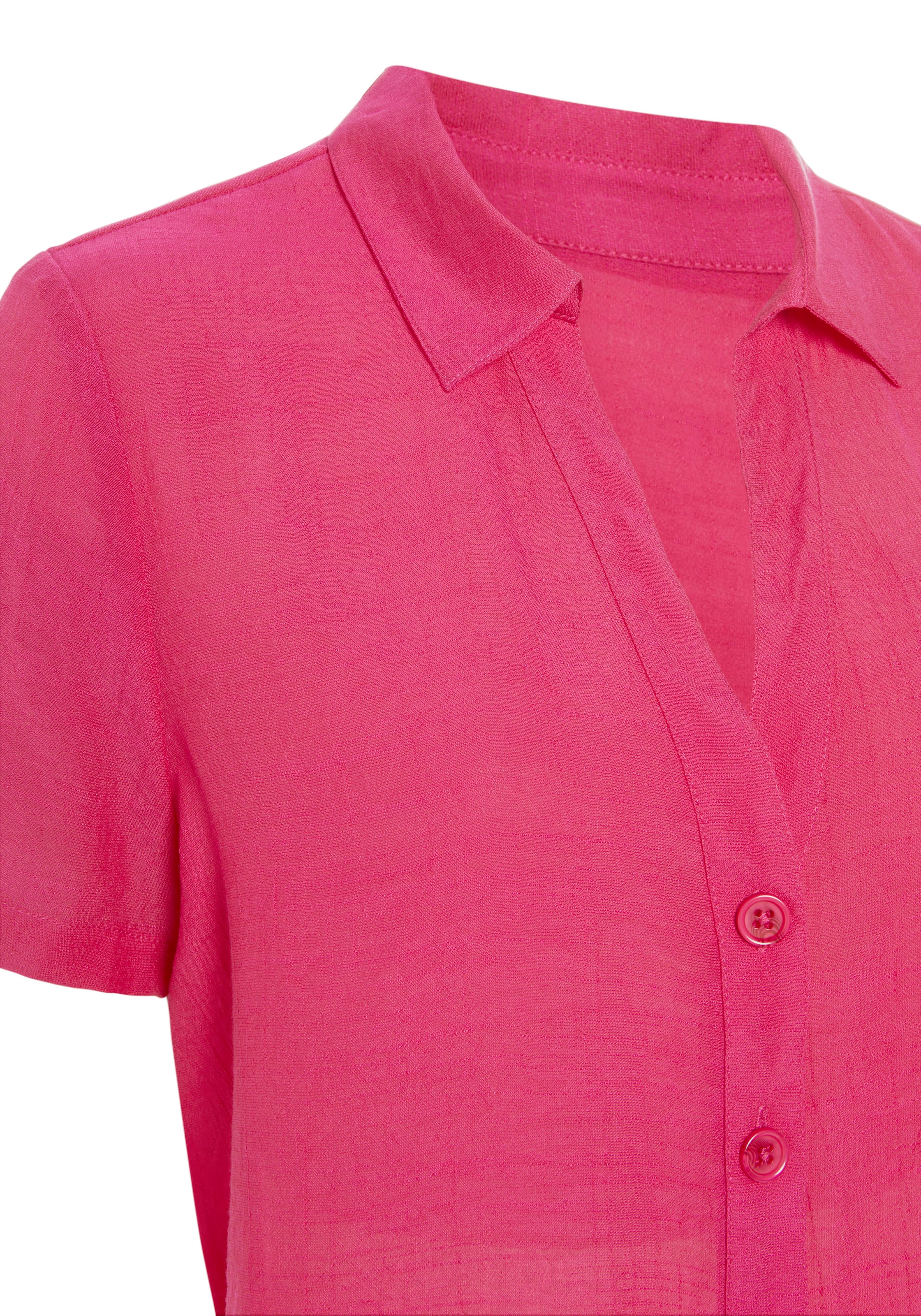 OTTO und Knopfleiste, mit Hemdkragen im Shop Vivance Kurzarmbluse, Online Strandmode Hemdbluse, bestellen