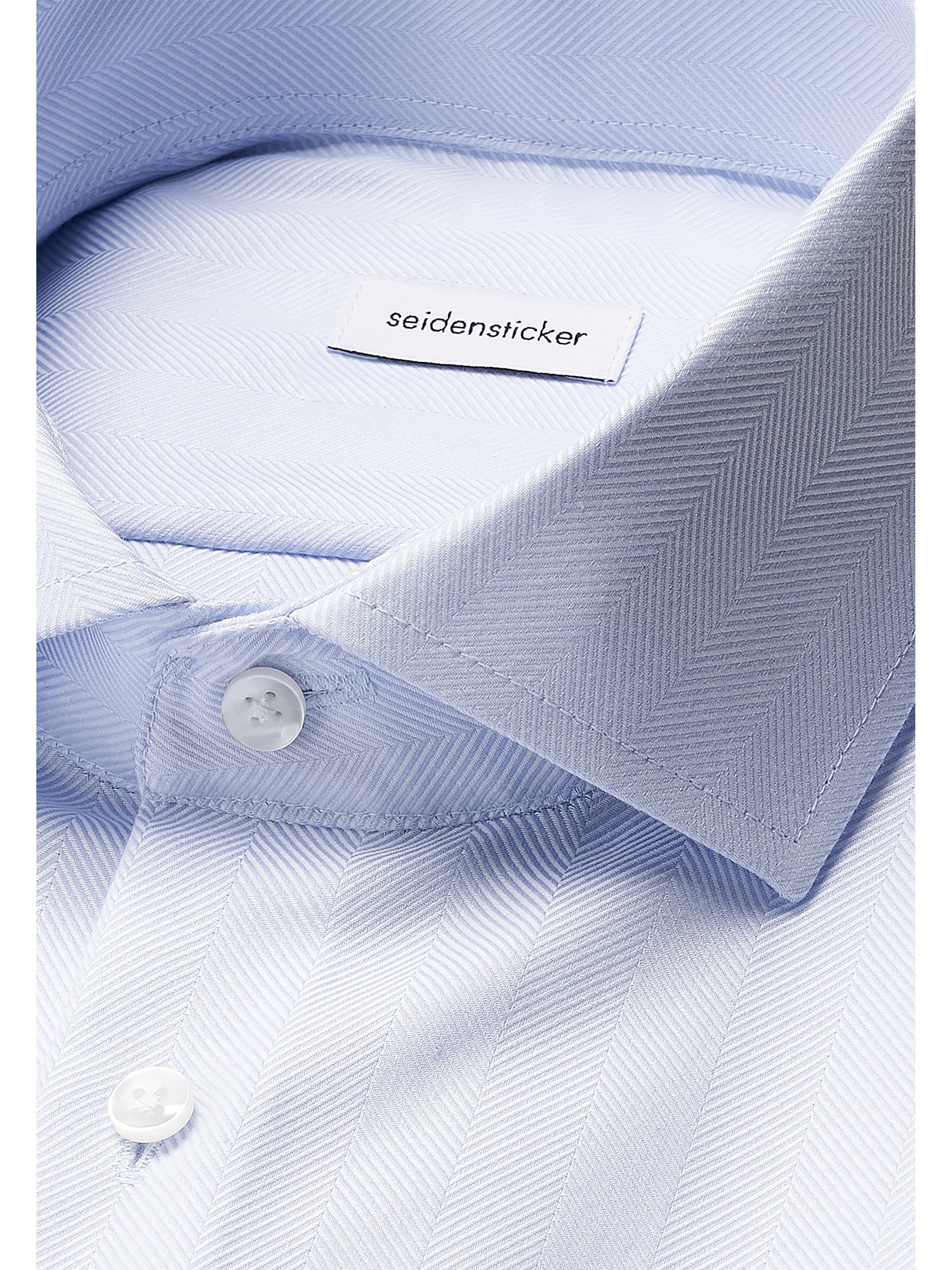 seidensticker Businesshemd »Schwarze Rose« Shaped 1/1 Kentkragen Fischgrat