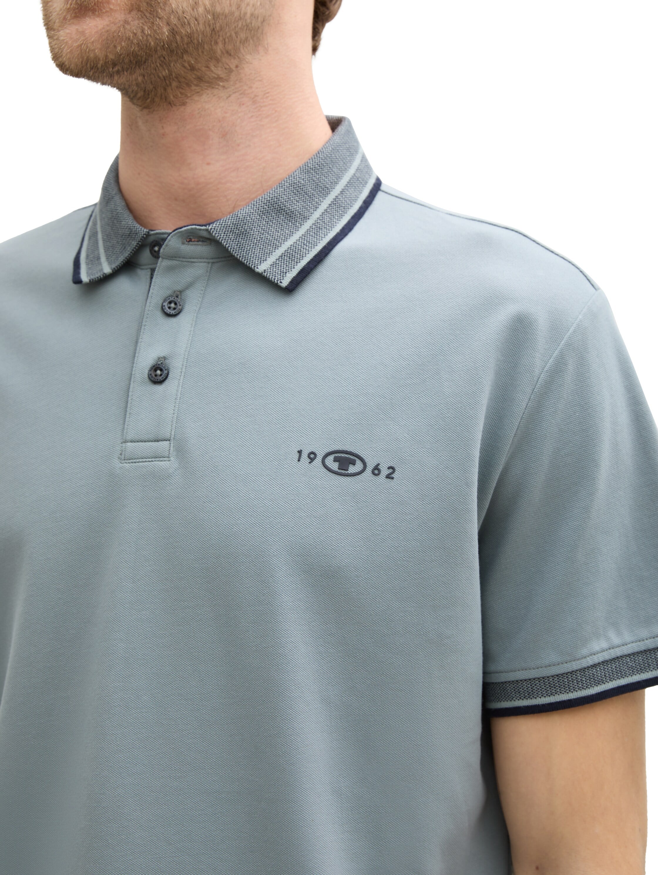 TOM TAILOR Poloshirt, mit Logo Stickerei