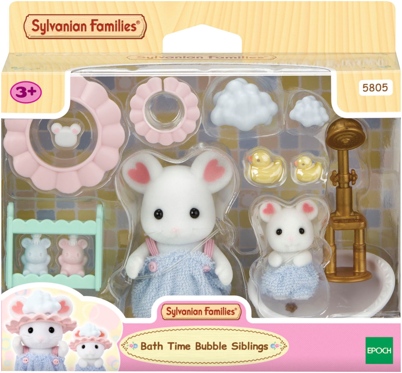 Sylvanian Families Spielwelt »Marshmallow Mäuse Badespaß Spielset (5805)«