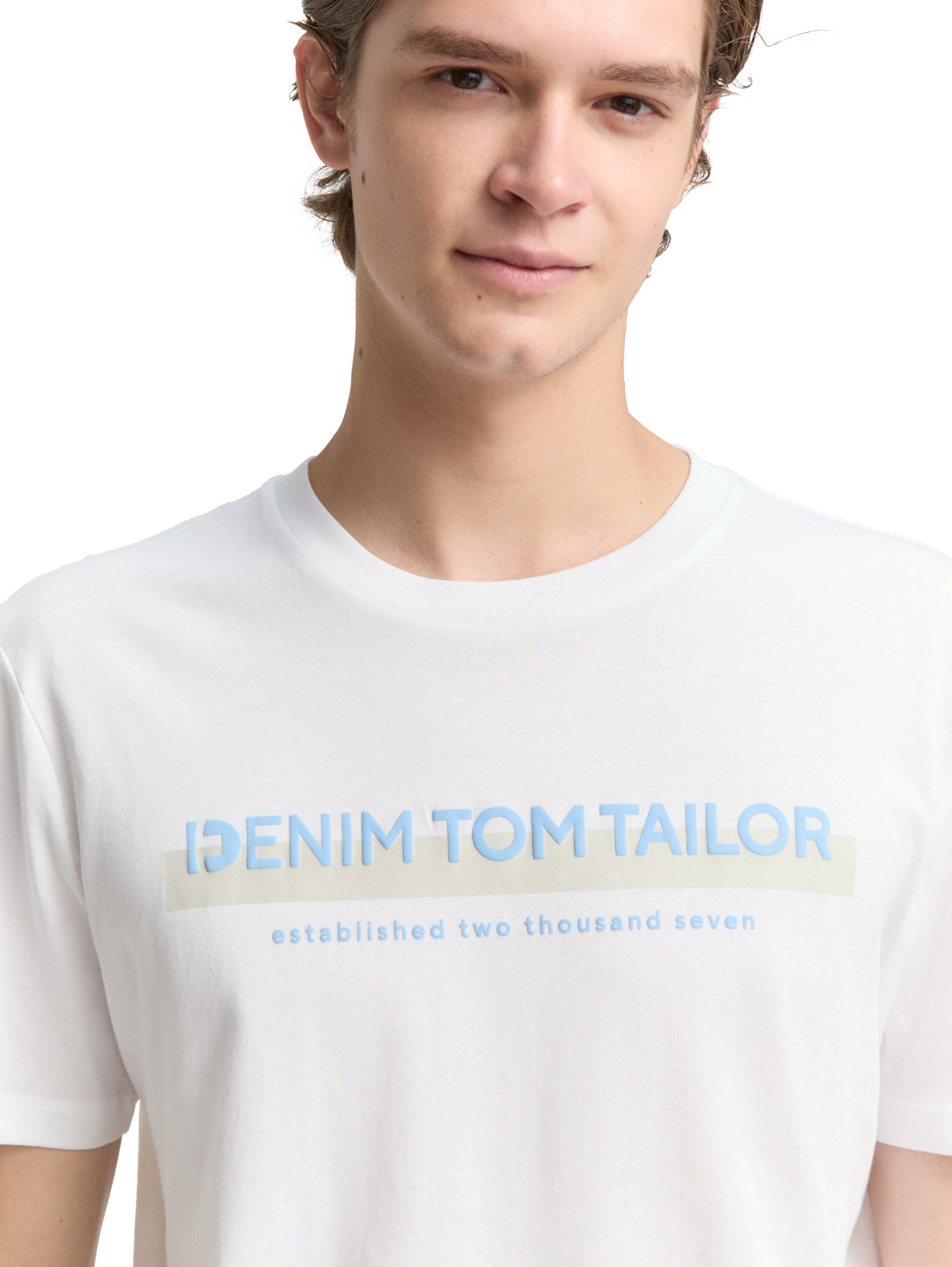 TOM TAILOR Denim T-Shirt, mit Logofrontprint