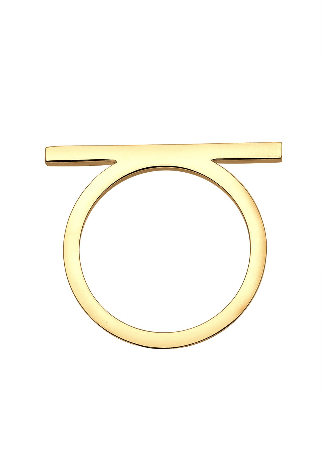 Elli Silberring »Ring Geo Minimal Trend Steg 925 Silber«