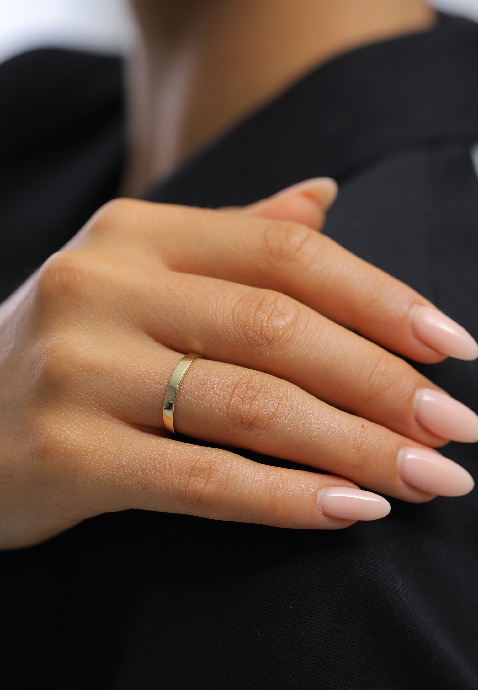 Elli Premium Fingerring »Ring Ehering Trauring Partnerring Basic 375 Gelbgold«