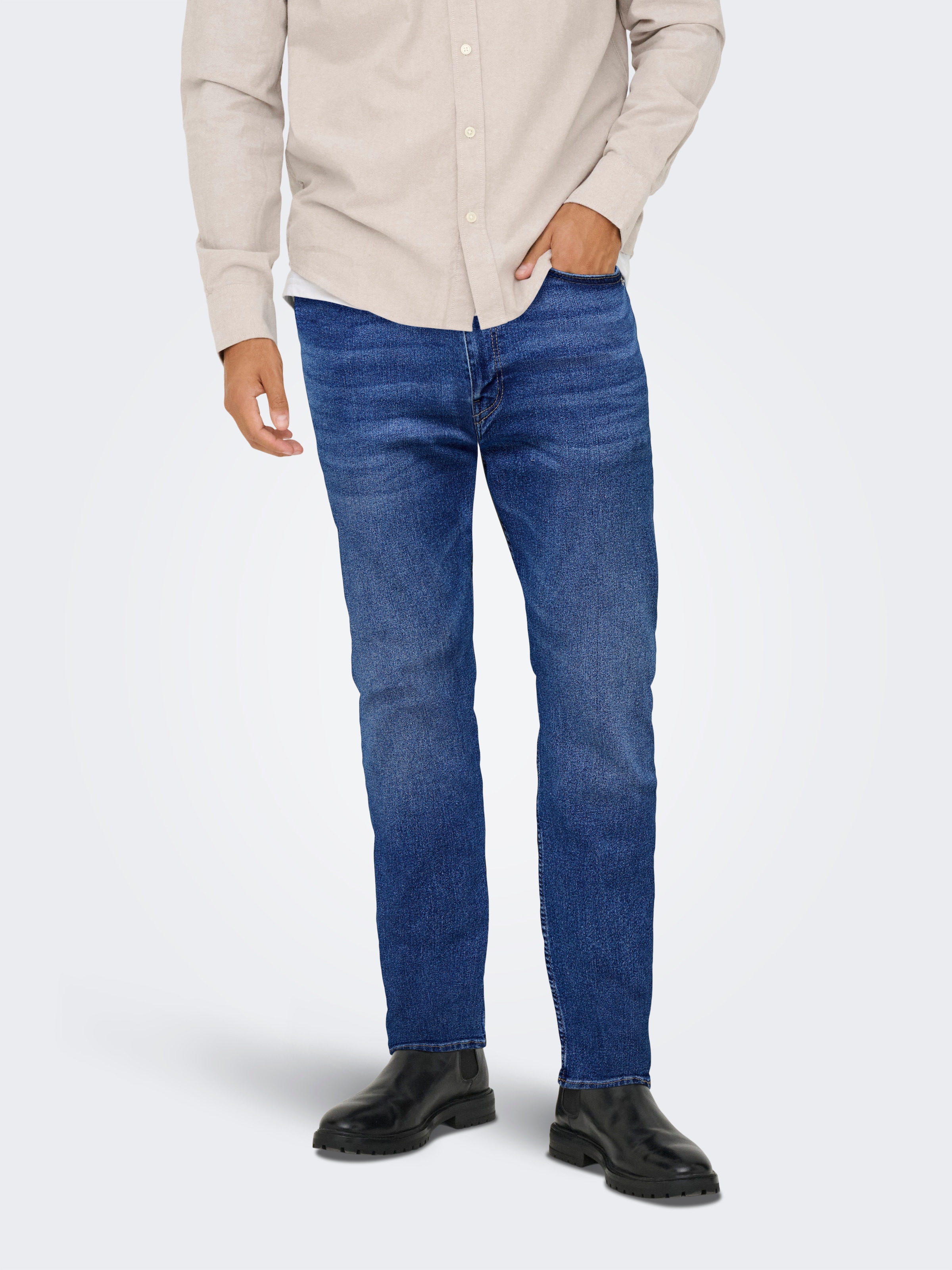 ONLY & SONS Regular-fit-Jeans »ONSWEFT REG. JAX BOX PIM DNM«