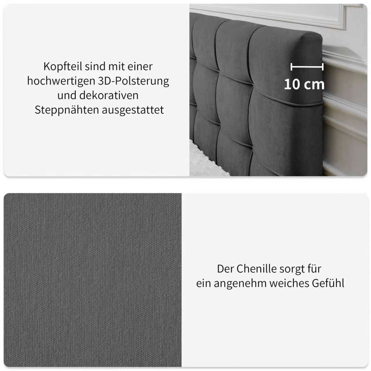 OTTO home Boxbett »Tommes inkl. Bettkasten und Topper, Liegefläche 180x200cm« erhältlich in der Größe 180x200 cm