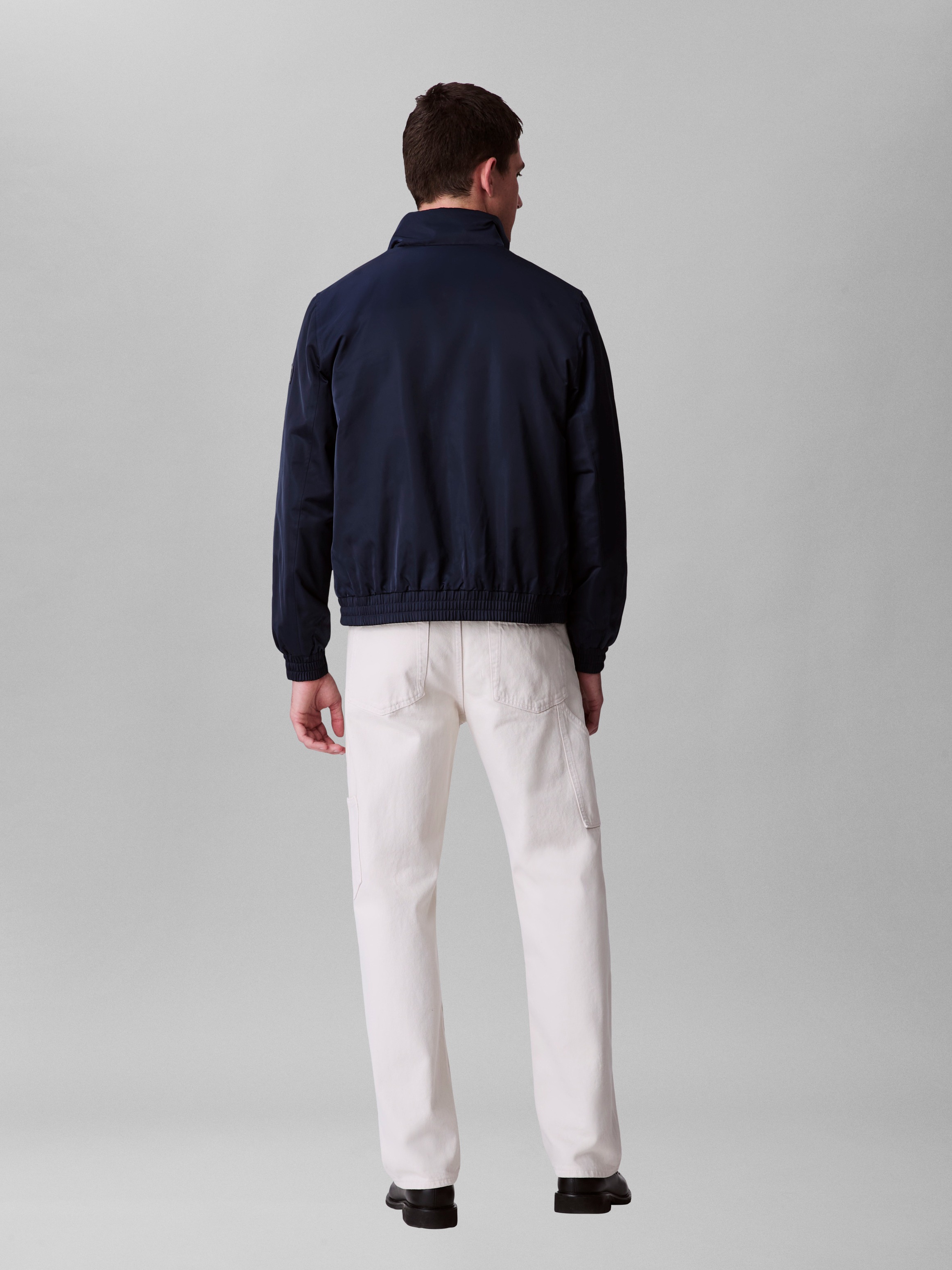 Calvin Klein Jeans Bomberjacke »LS PADDED HARRINGTON JACKET« ohne Kapuze Mit Rundhalsausschnitt mit Stehkragen